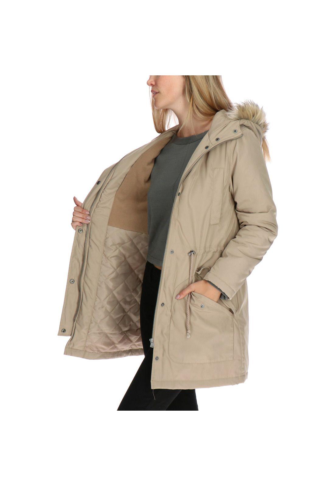 Chaqueta Valinda Waterproof Insulated Beige-1