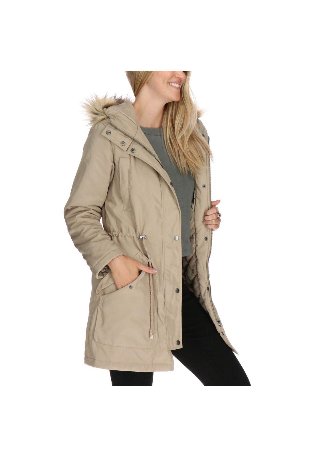 Chaqueta Valinda Waterproof Insulated Beige-3