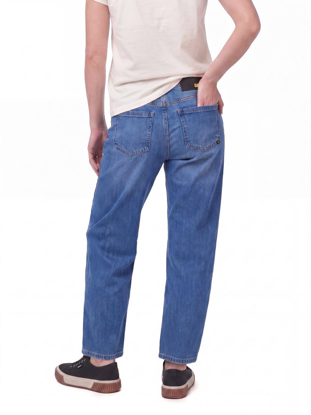 Jeans Mujer High-Rise Straight Leg Azul índigo-1