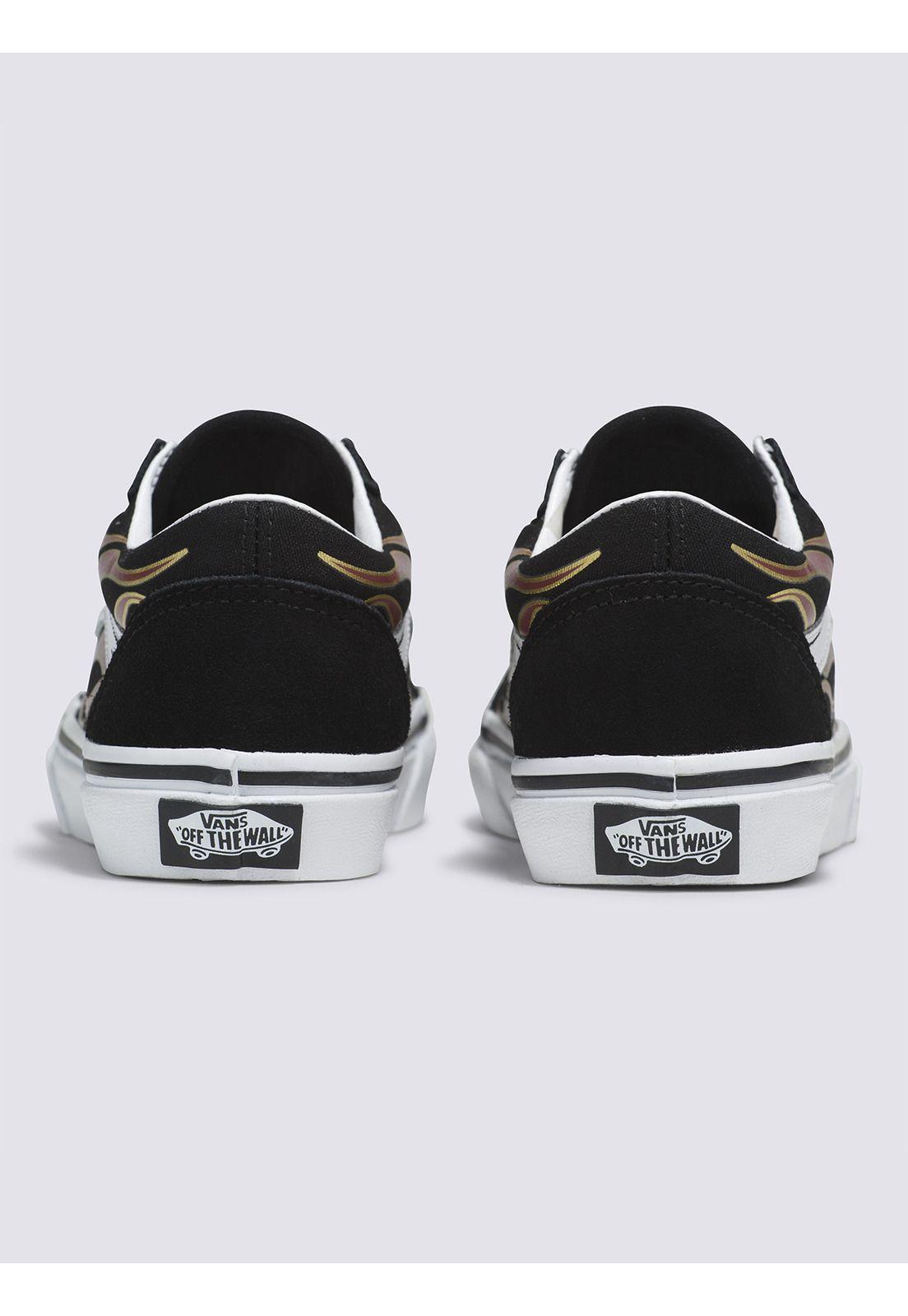 Zapatilla Urbana Niño Old Skool Negro -4