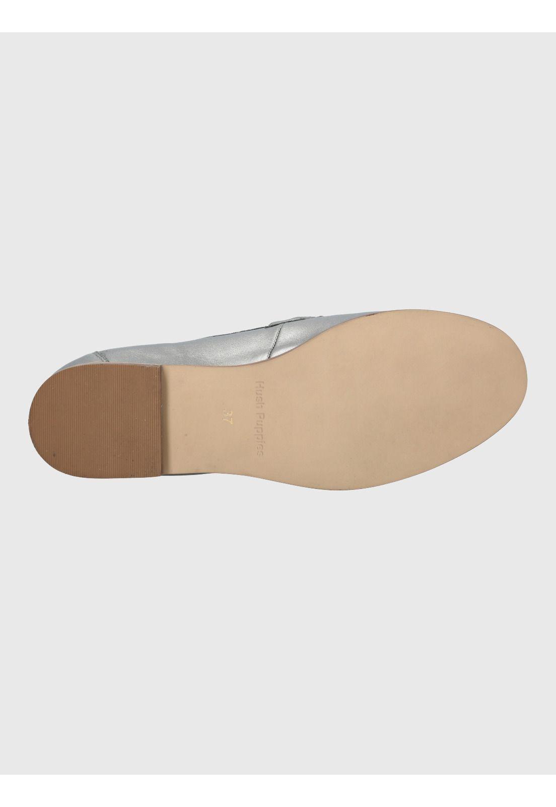 Mocasin Cuero Mujer Madsen Metalizado-7