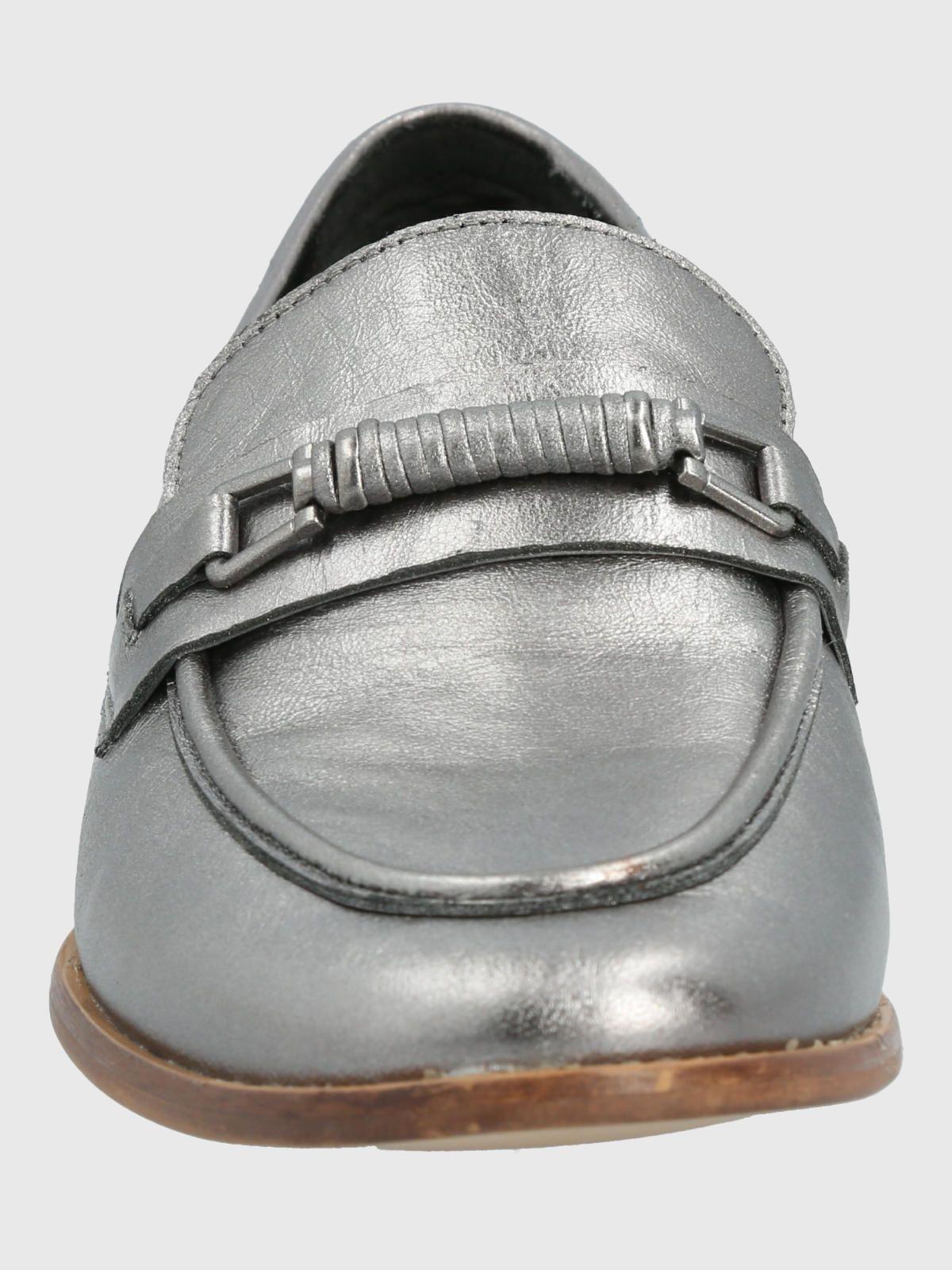 Mocasin Cuero Mujer Madsen Metalizado-3
