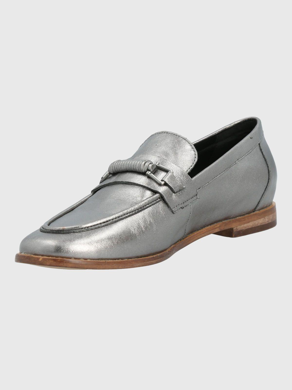 Mocasin Cuero Mujer Madsen Metalizado-4