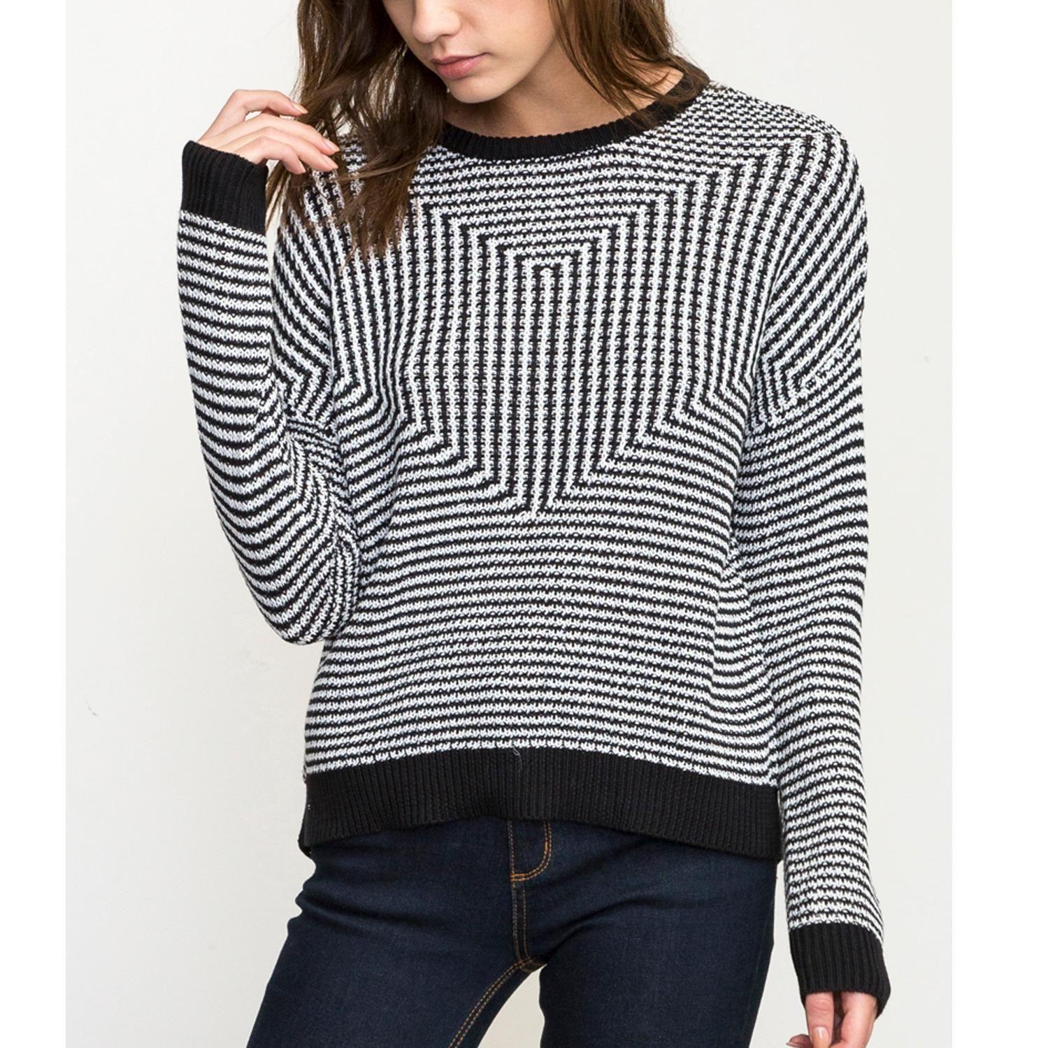 Sweater Mujer Light Up Sweater Negro Rvca-0