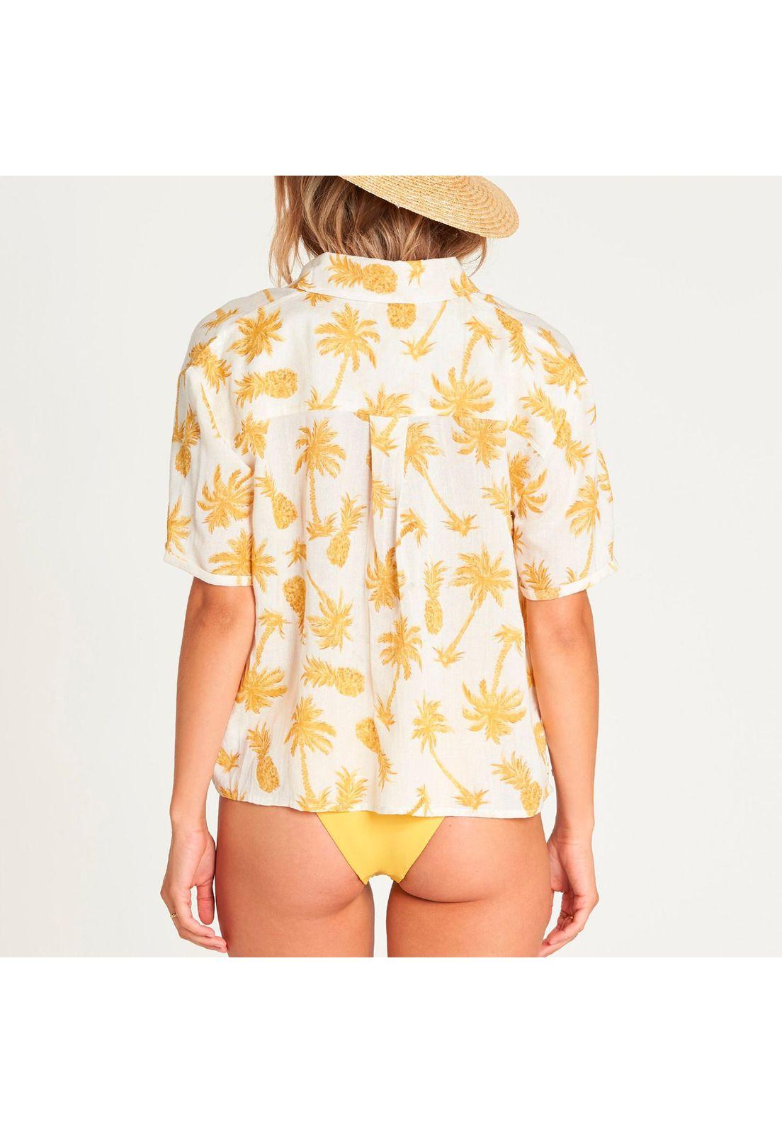 Blusa M/C Mujer Hana Koa Crema-1