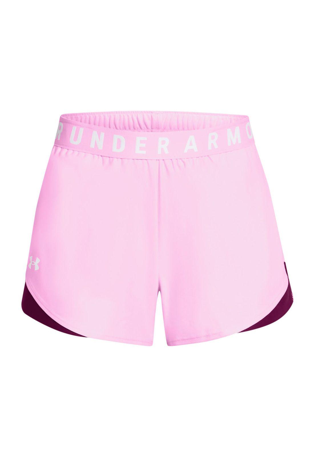 Shorts UA Play Up 3.0 para mujer Rosa-0
