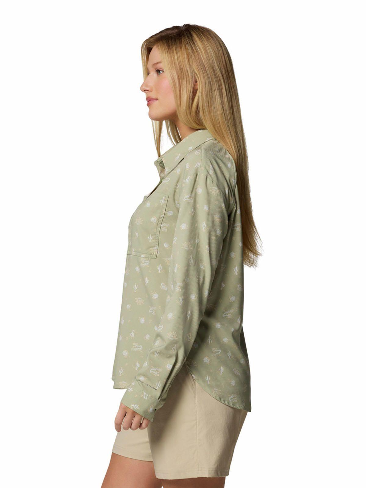Camisa M/L Mujer Silver Ridge Pattern Beige-1