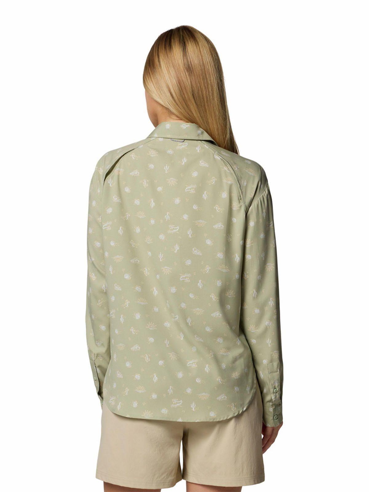 Camisa M/L Mujer Silver Ridge Pattern Beige-4