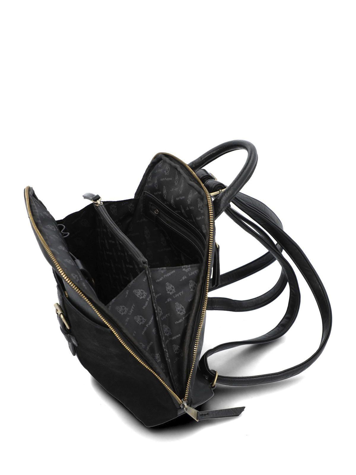 Mochila Ecocuero Mujer Laerke Back Negro-4