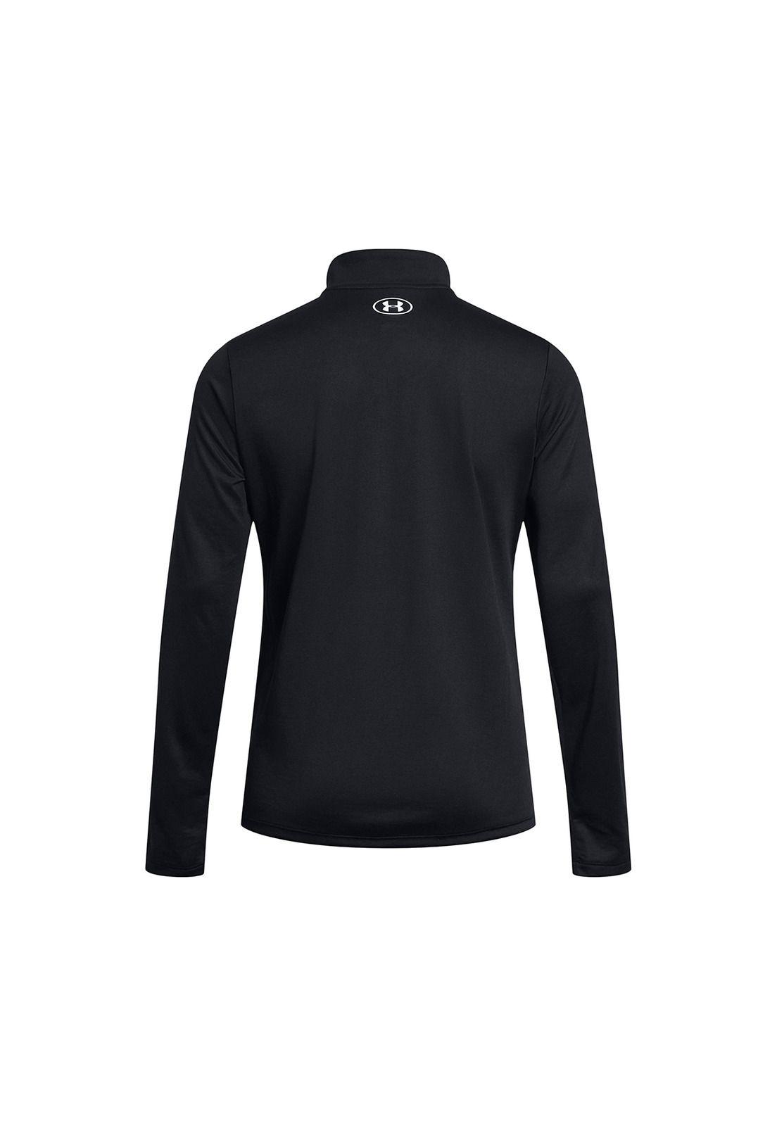 Polerón UA Tech half zip para mujer Negro-1