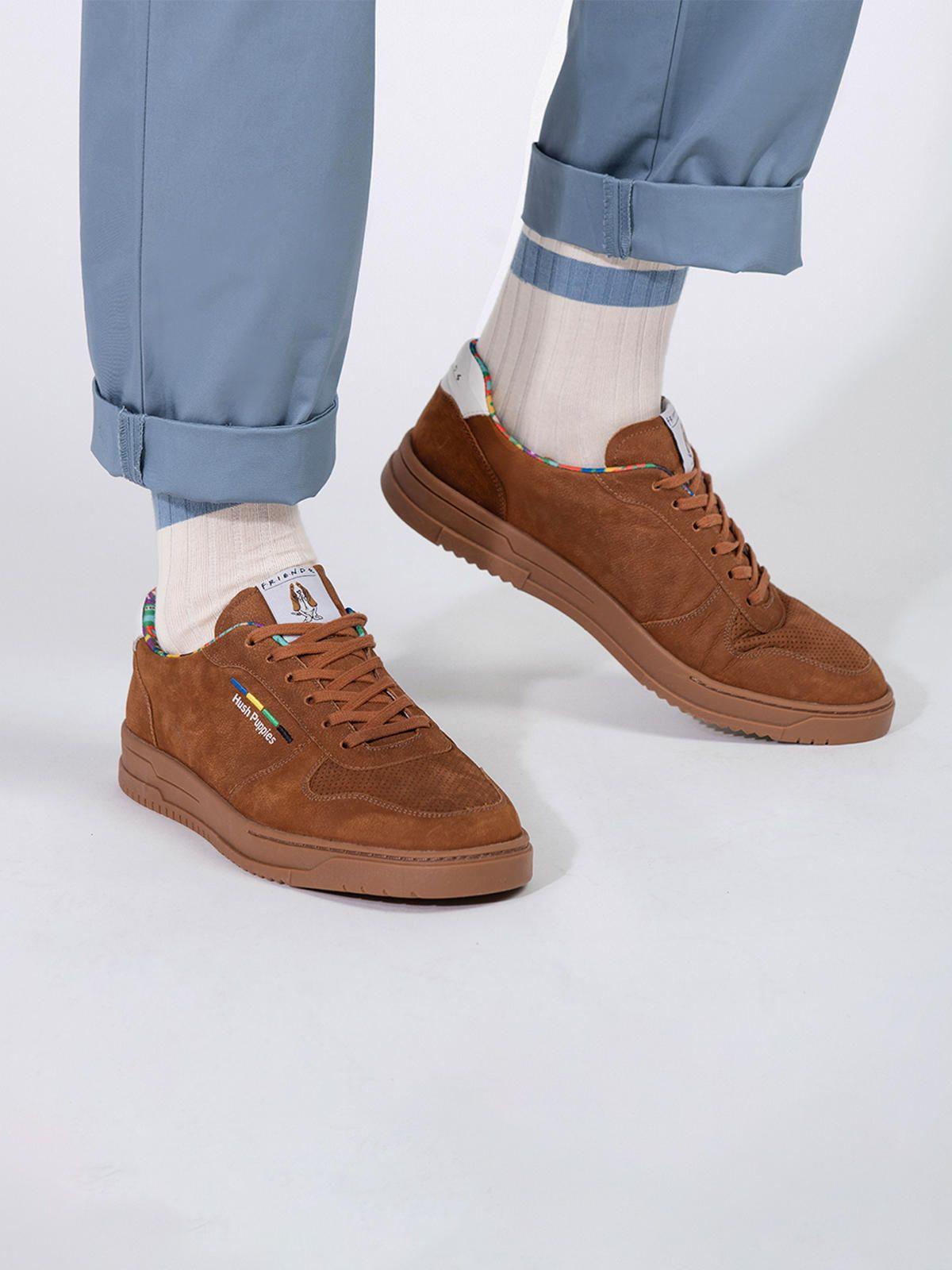 Zapatilla Cuero Friends Hombre Hudson Café-3