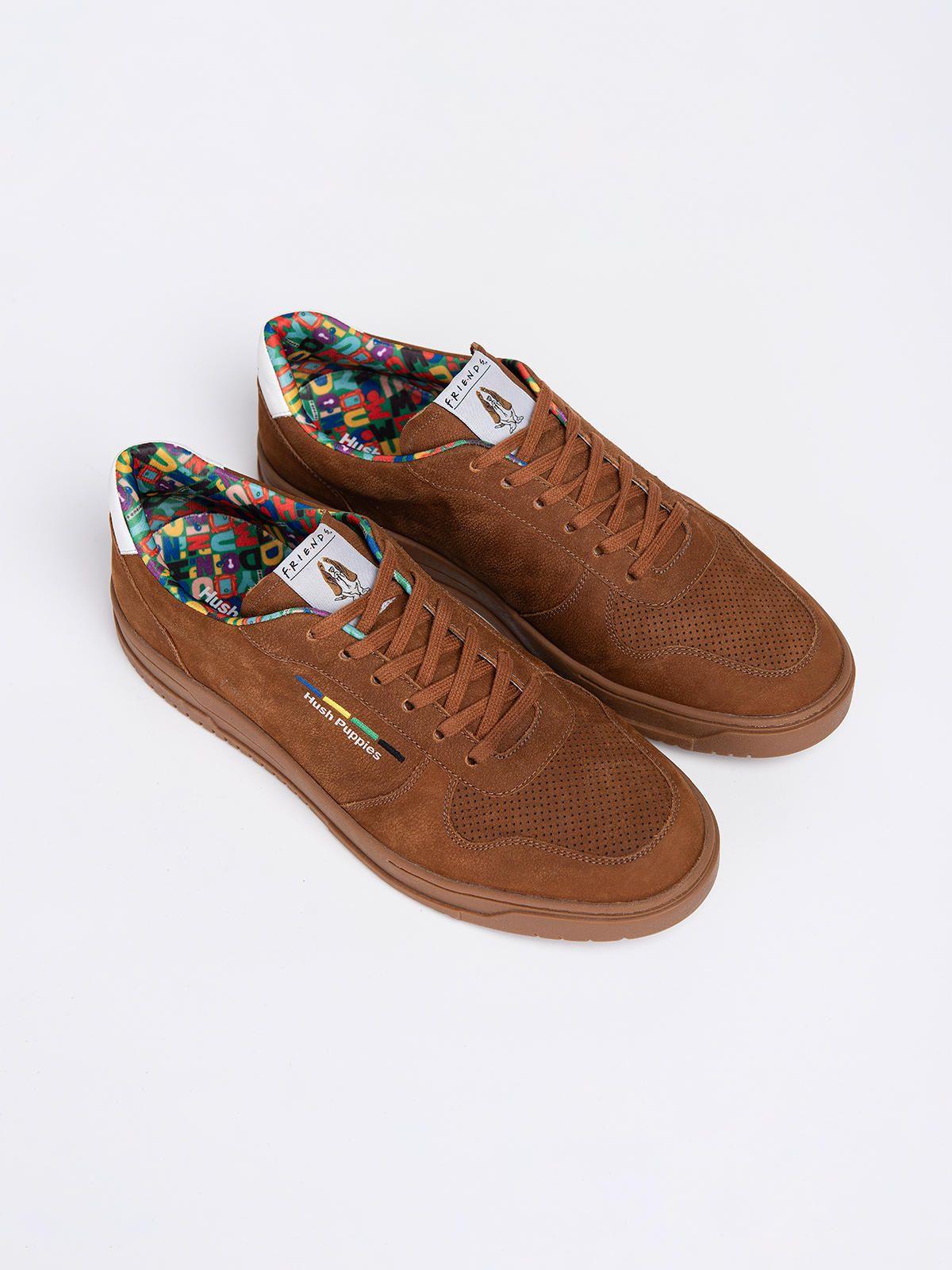 Zapatilla Cuero Friends Hombre Hudson Café-8
