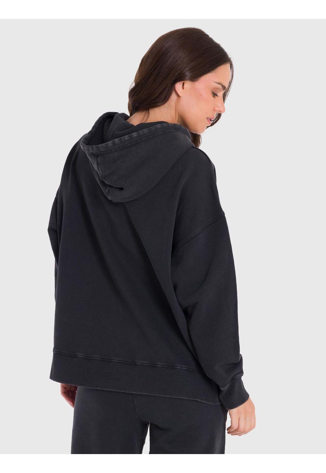 Polerón Mujer Hoodie Mich Negro-3