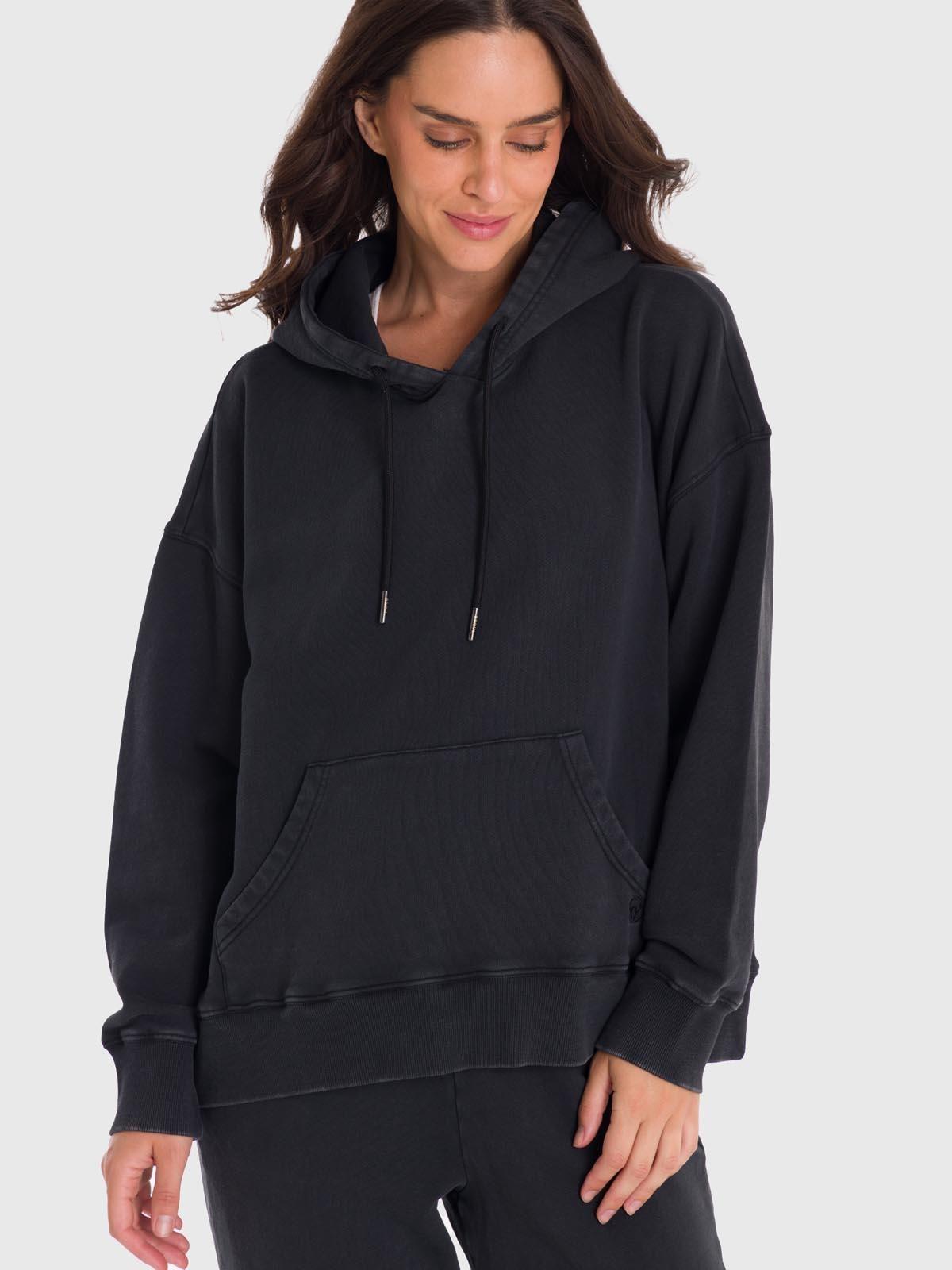 Polerón Mujer Hoodie Mich Negro-1