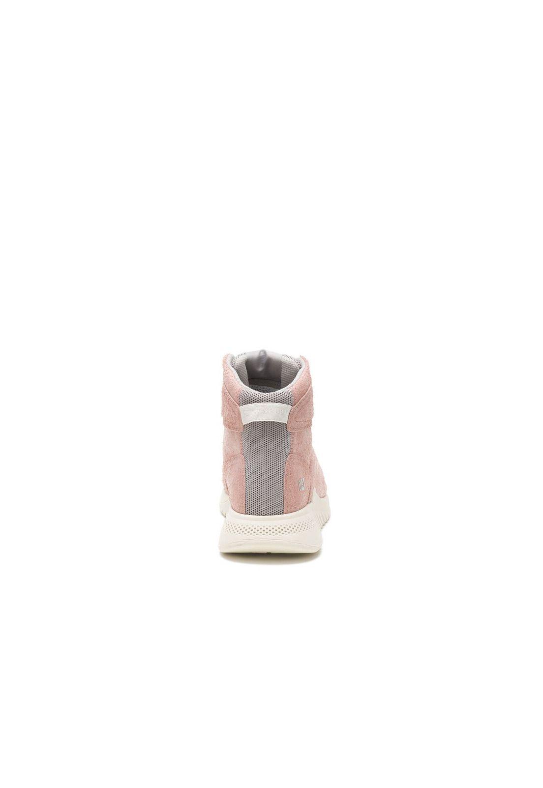 Zapatilla Mujer  Con Caña Paulina Hi Rosa-4