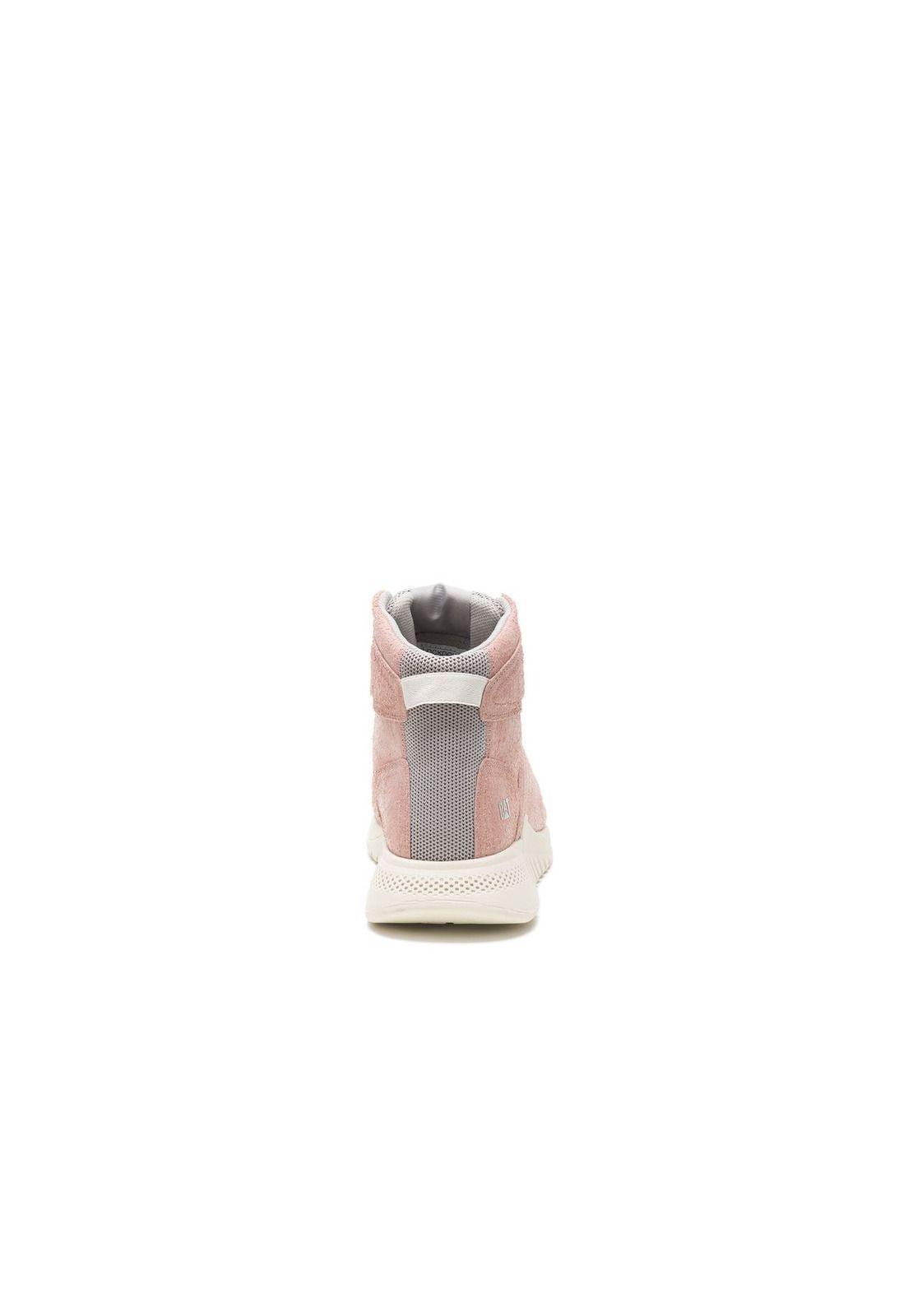 Zapatilla Mujer  Con Caña Paulina Hi Rosa-4