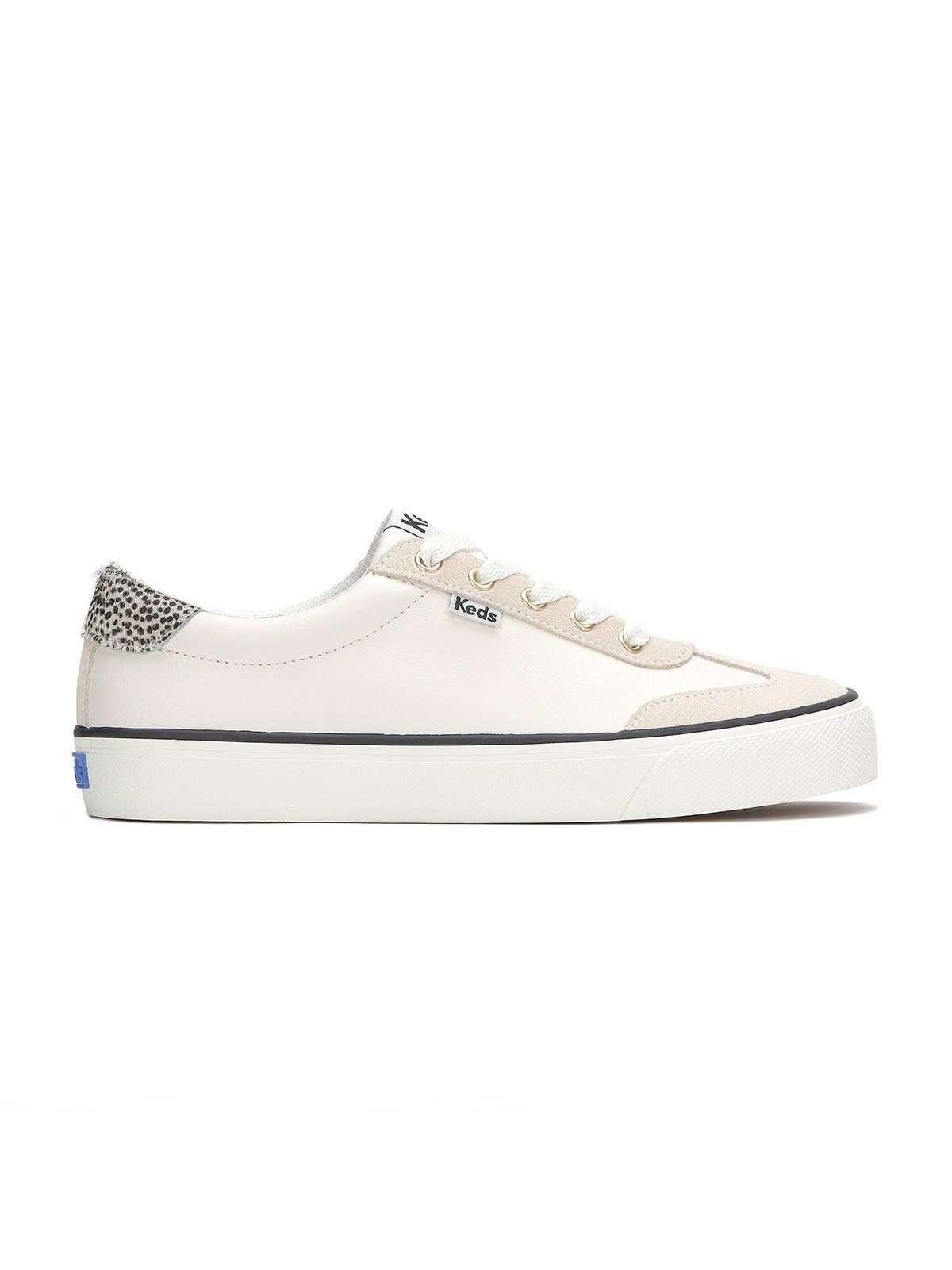 Zapatilla Cuero Mujer Jump Kick Beige-0