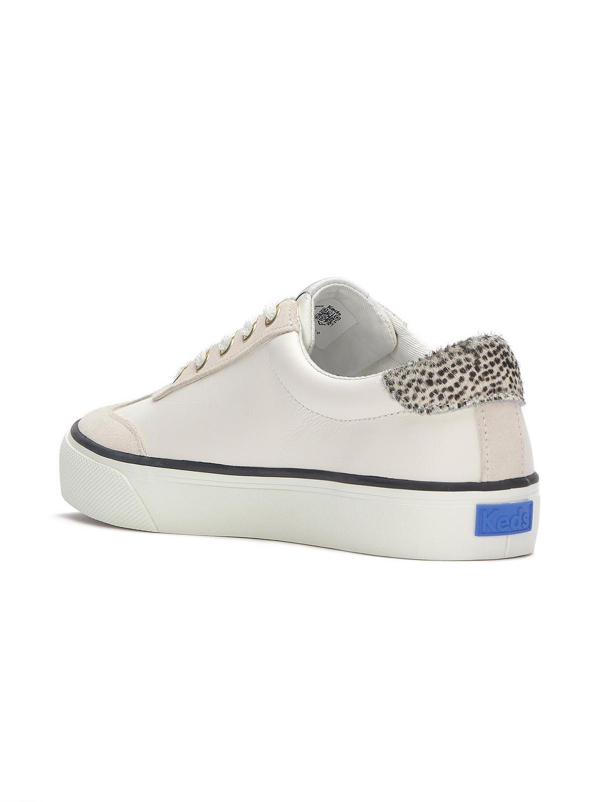 Zapatilla Cuero Mujer Jump Kick Beige-6