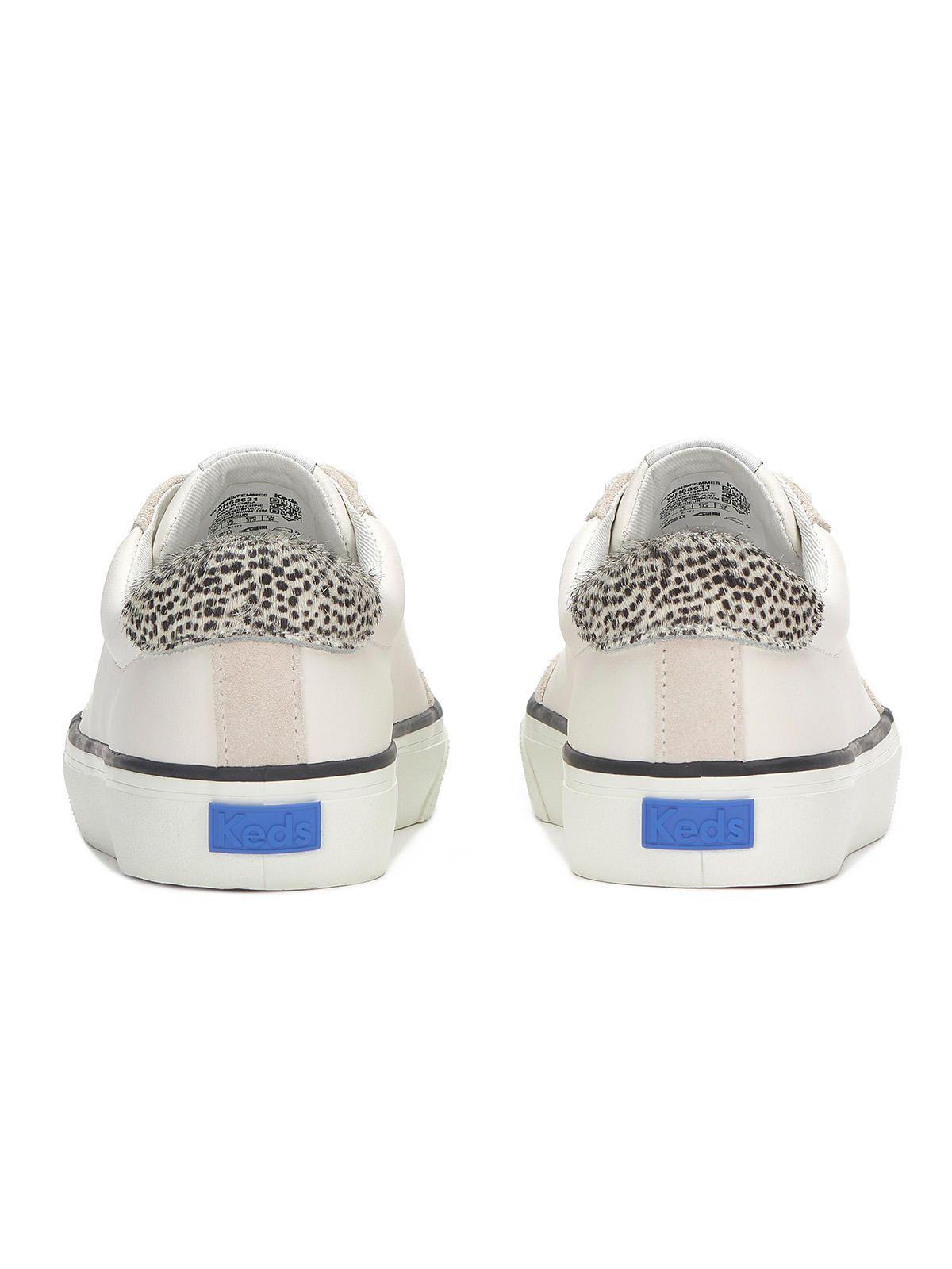 Zapatilla Cuero Mujer Jump Kick Beige-7