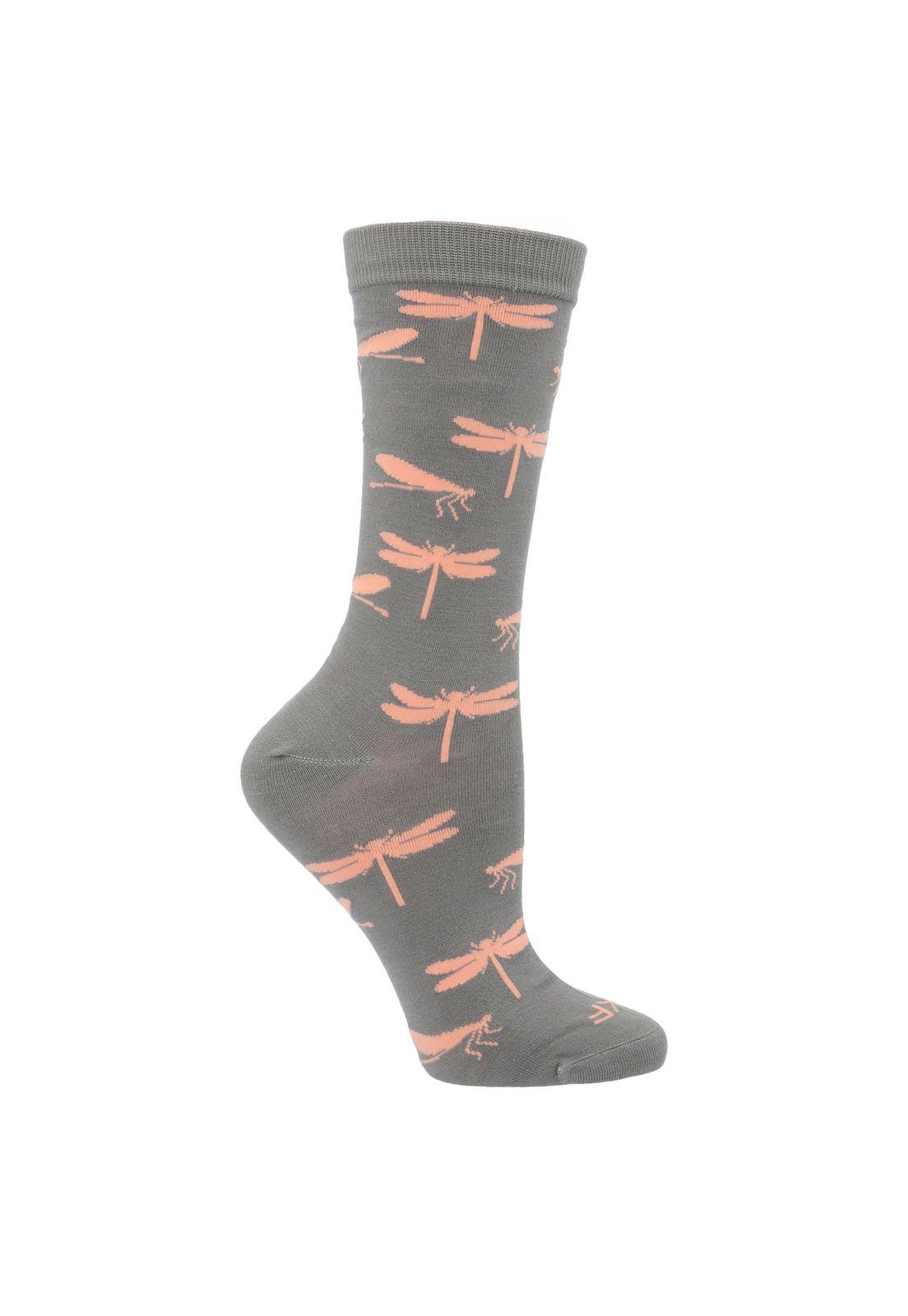 Calcetín Bambú Mujer Drag Gris-0