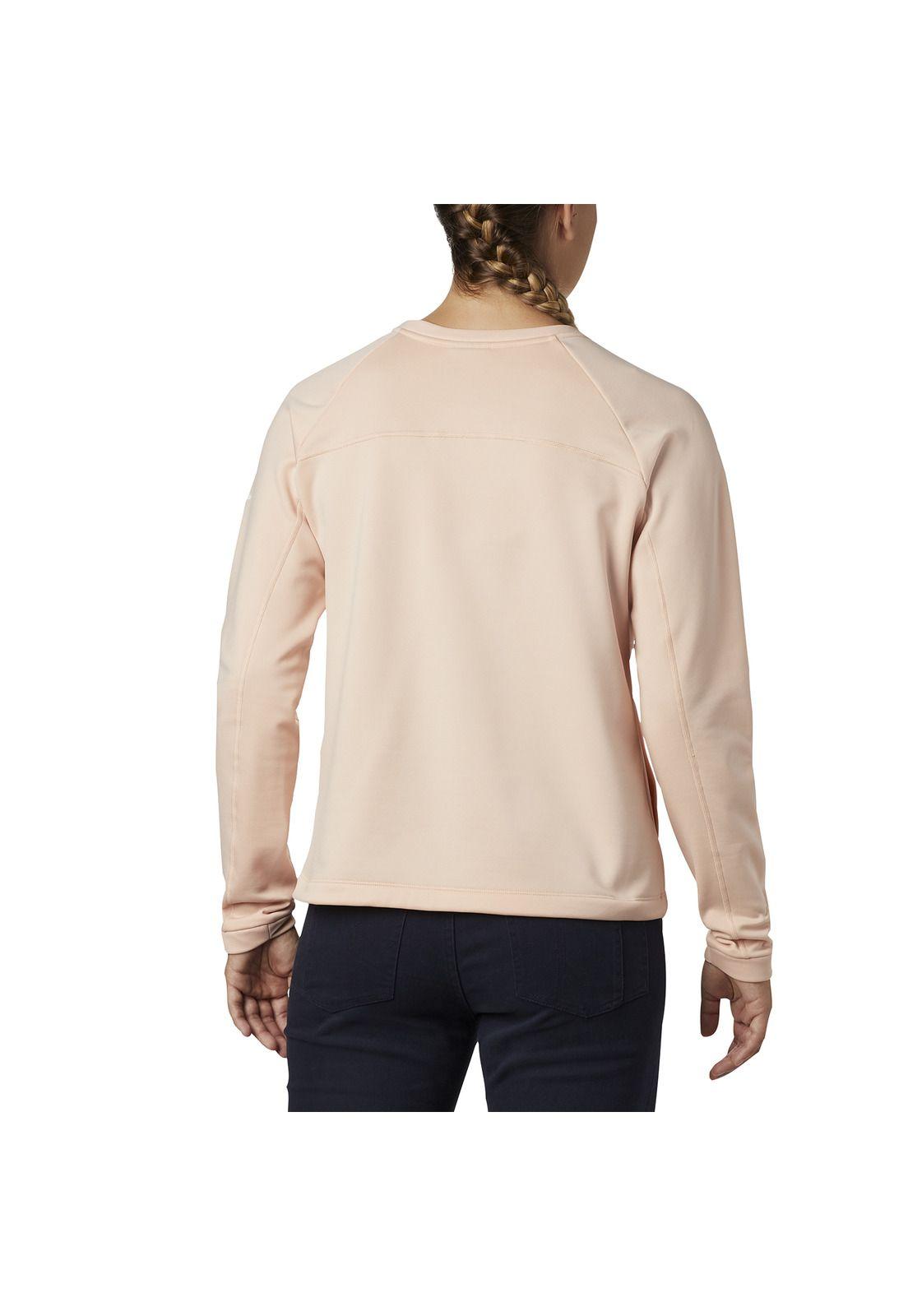 Poleron Mujer Windgates Fleece Crema-1