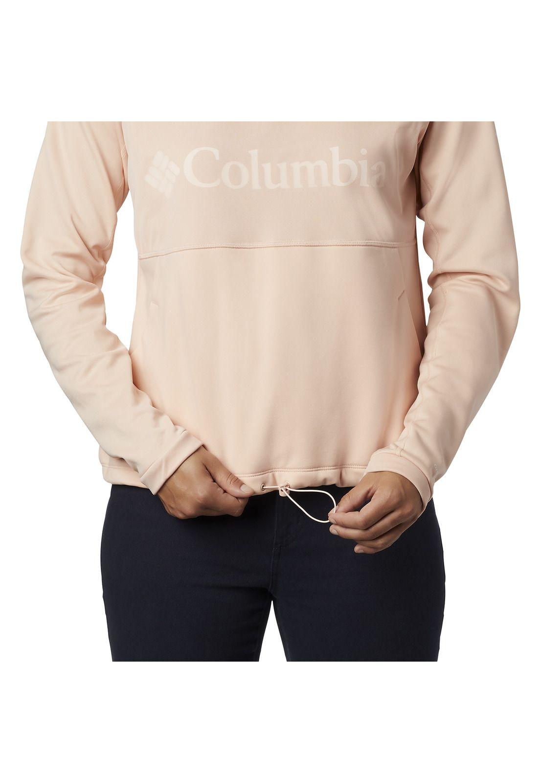 Poleron Mujer Windgates Fleece Crema-2