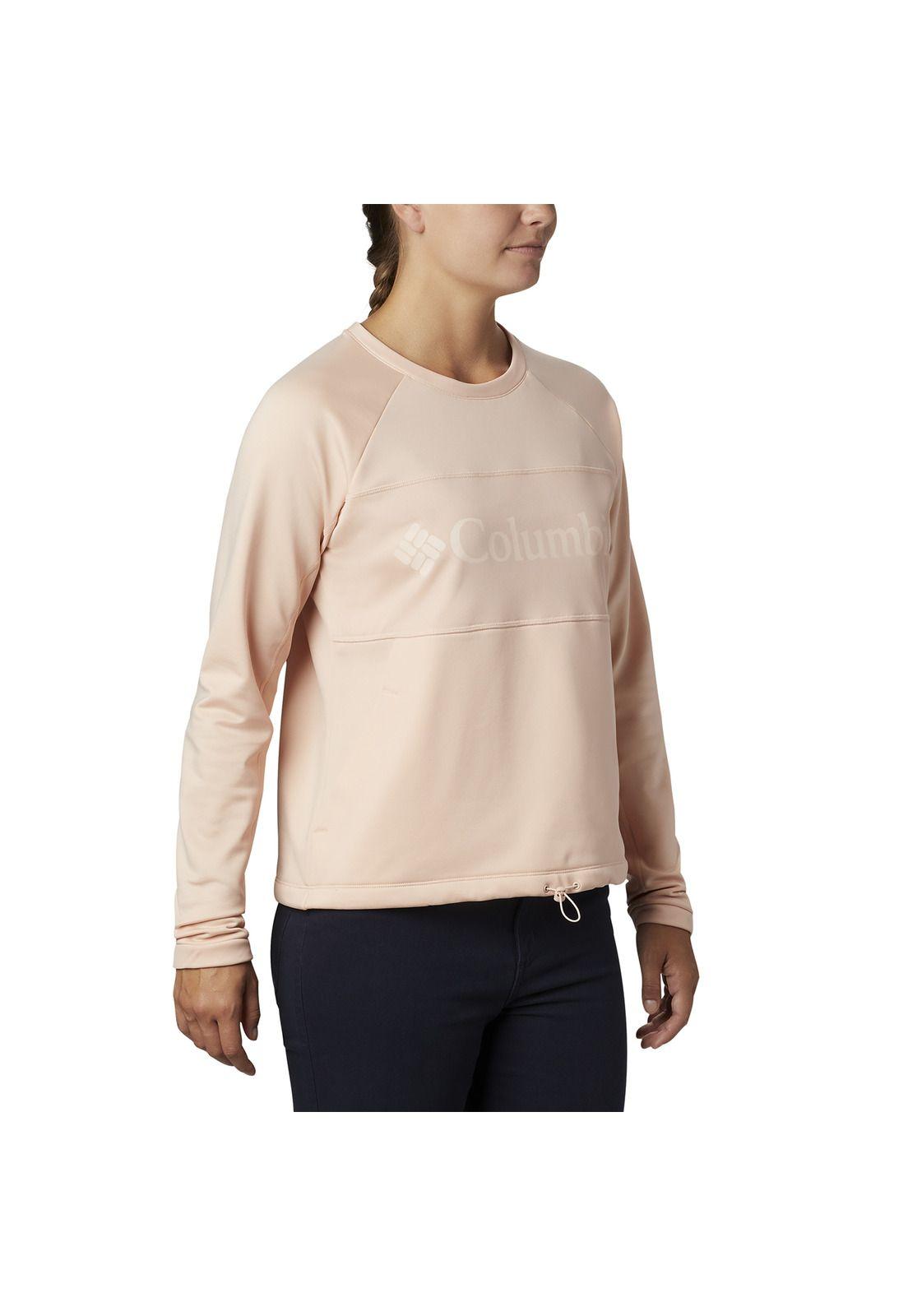 Poleron Mujer Windgates Fleece Crema-4