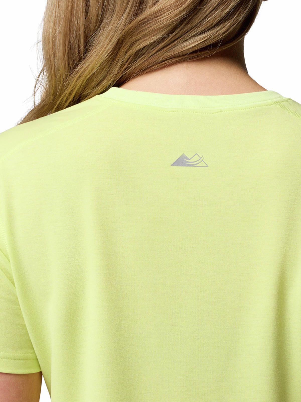 Polera M/C Mujer Endle Trail Running Amarillo-3