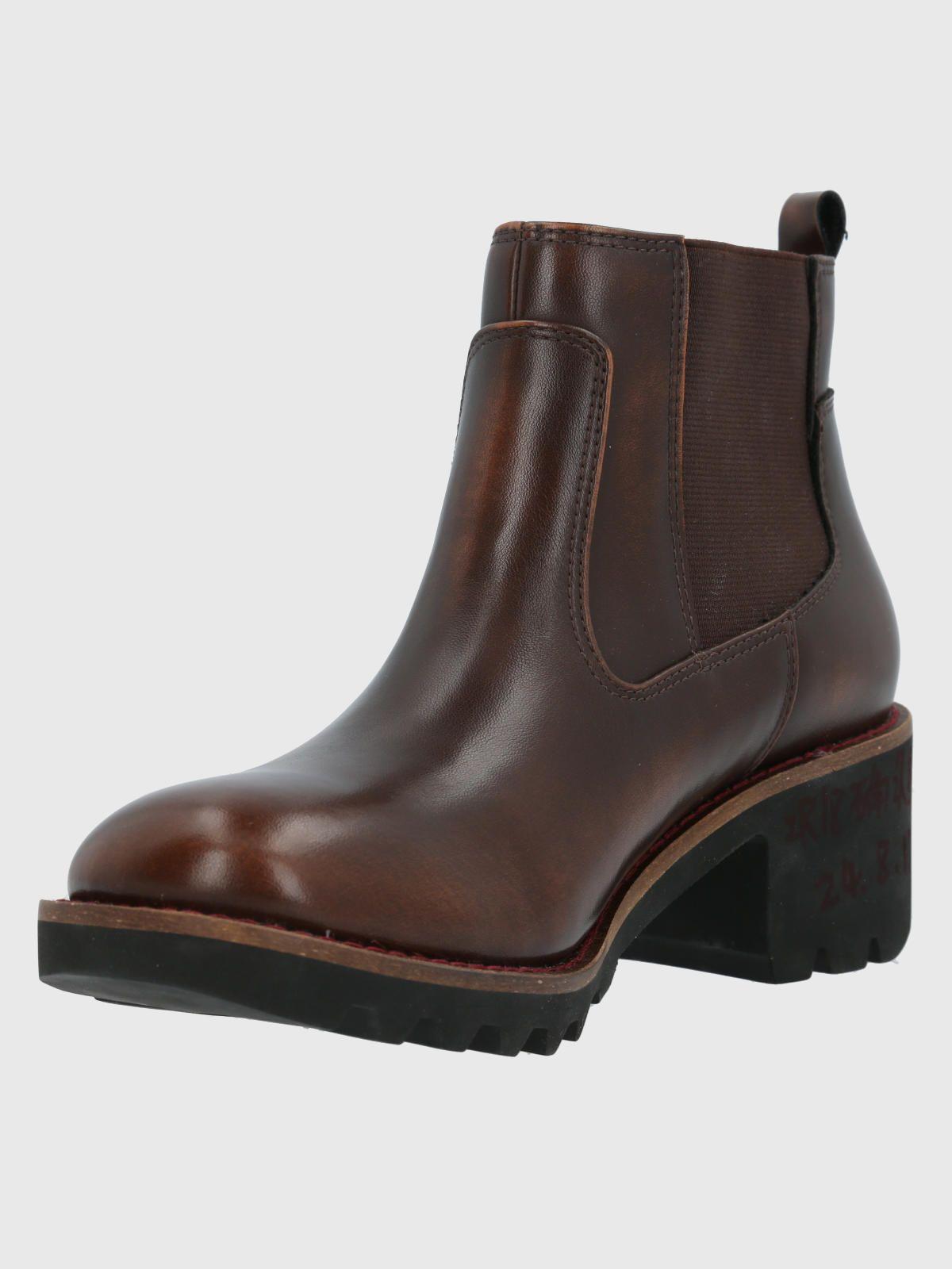 Botín Mujer Sula Chelsea Café Oscuro-4