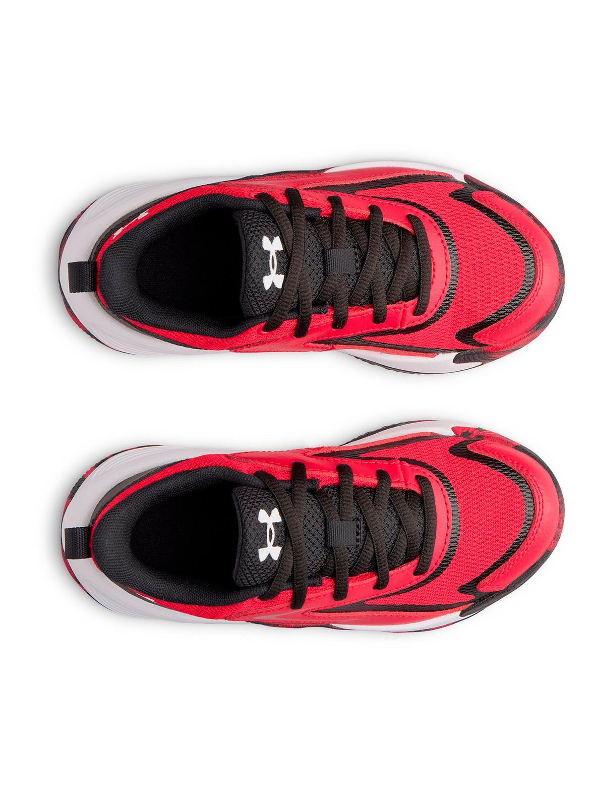 Zapatilla Niño Ua Ps Lockdown 8 Rojo-4