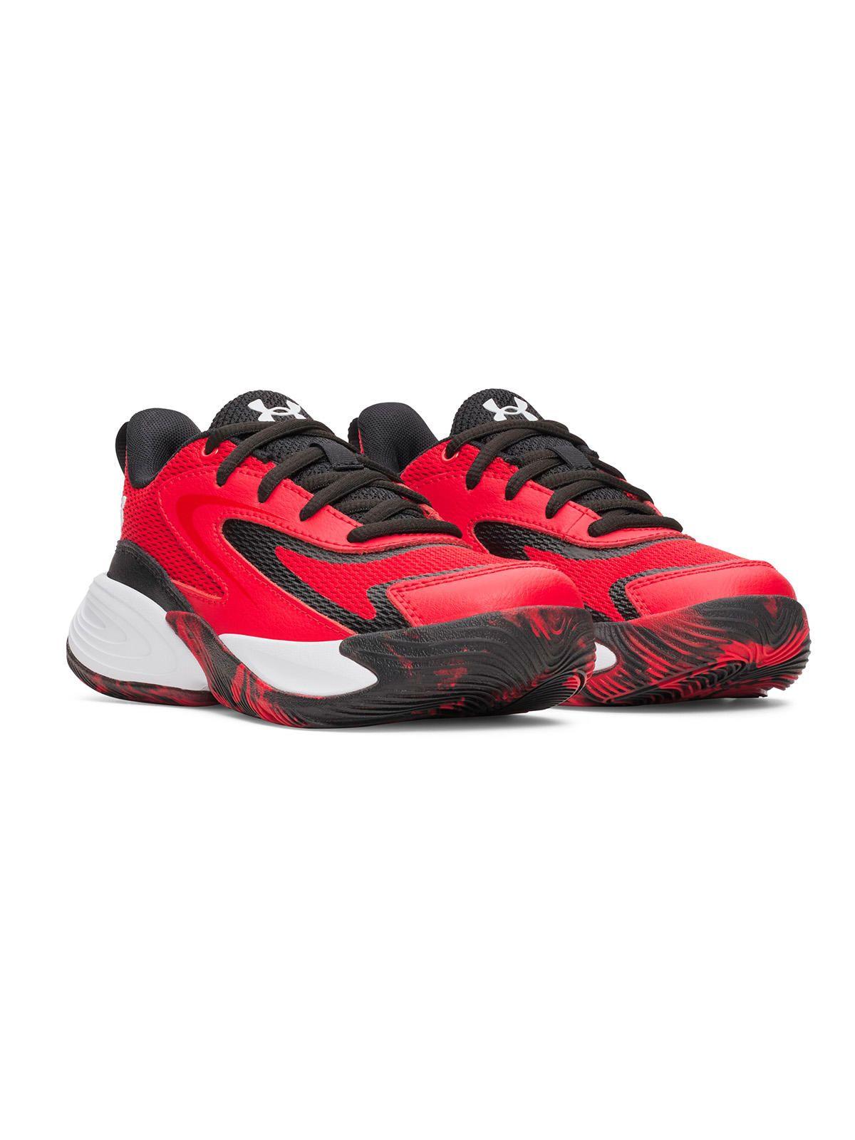 Zapatilla Niño Ua Ps Lockdown 8 Rojo-5