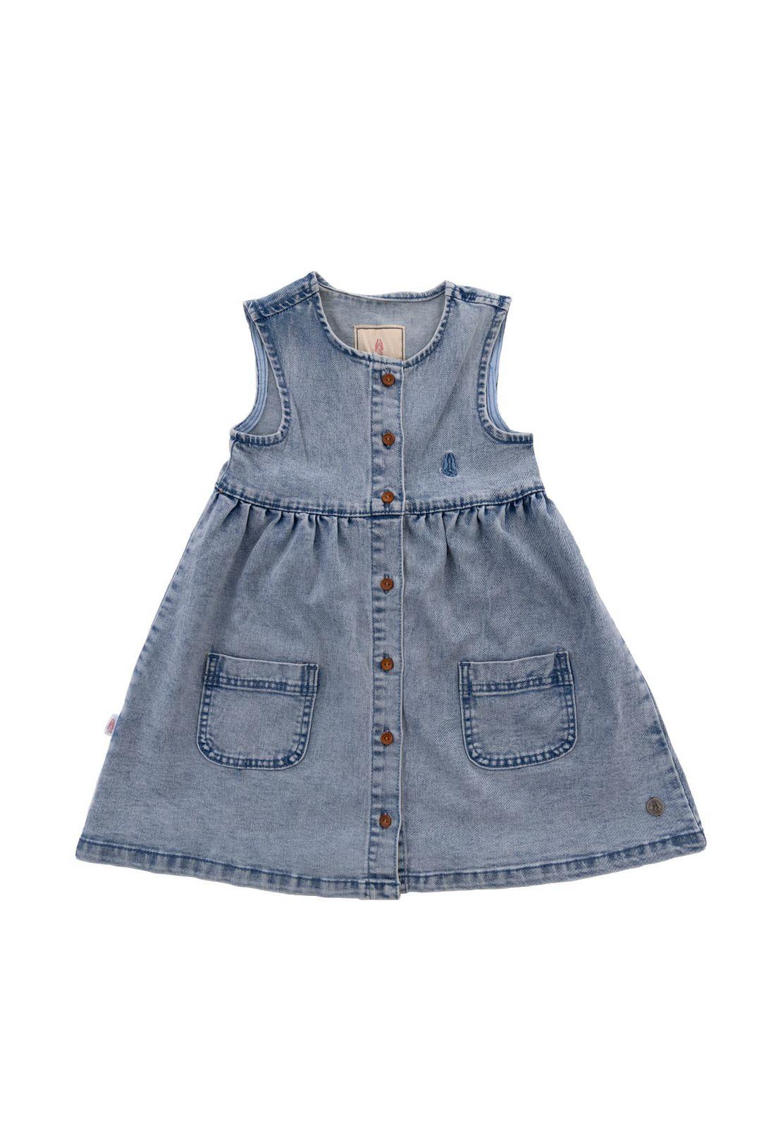 Vestido Niña Capri Denim-0