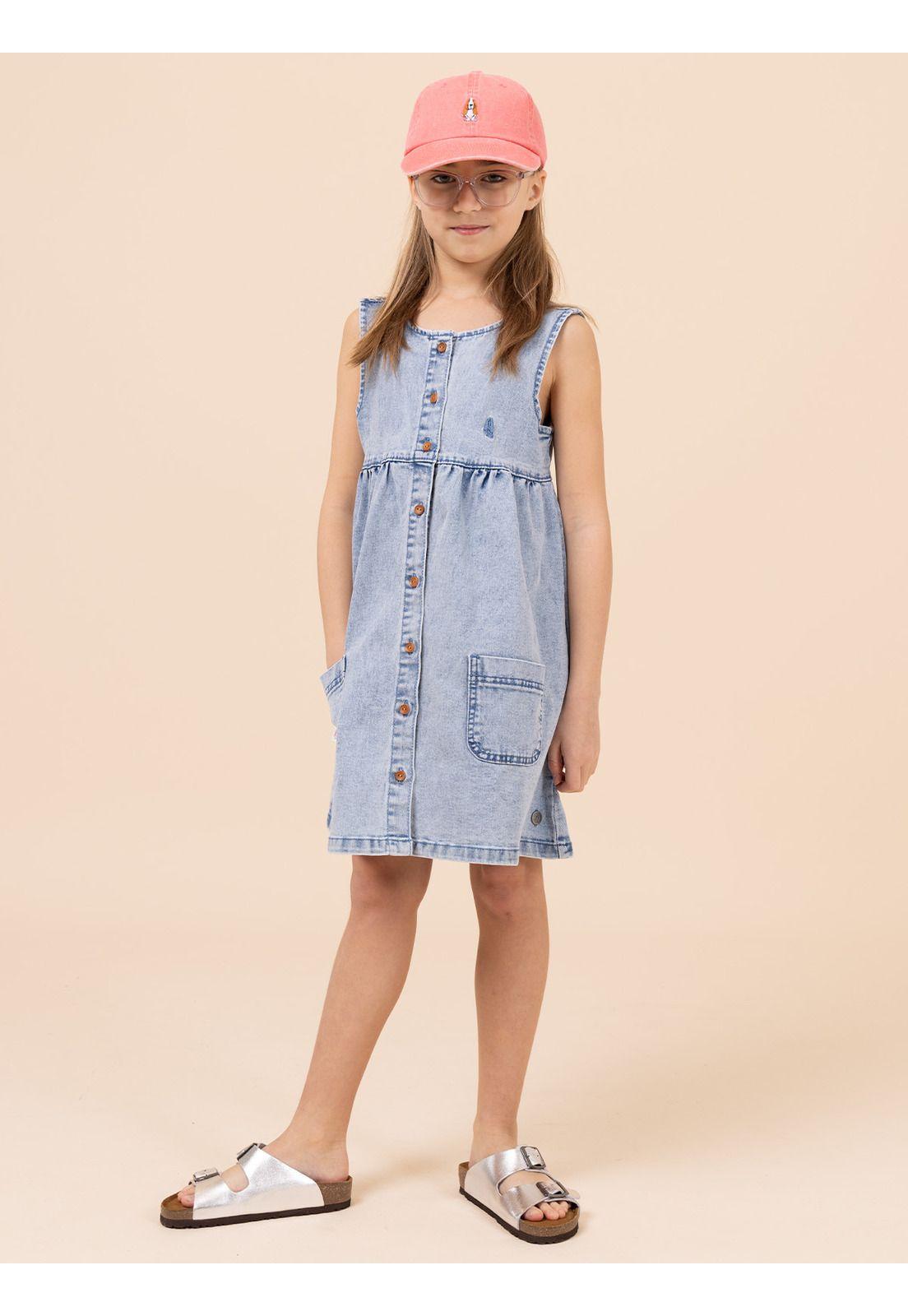 Vestido Niña Capri Denim-1