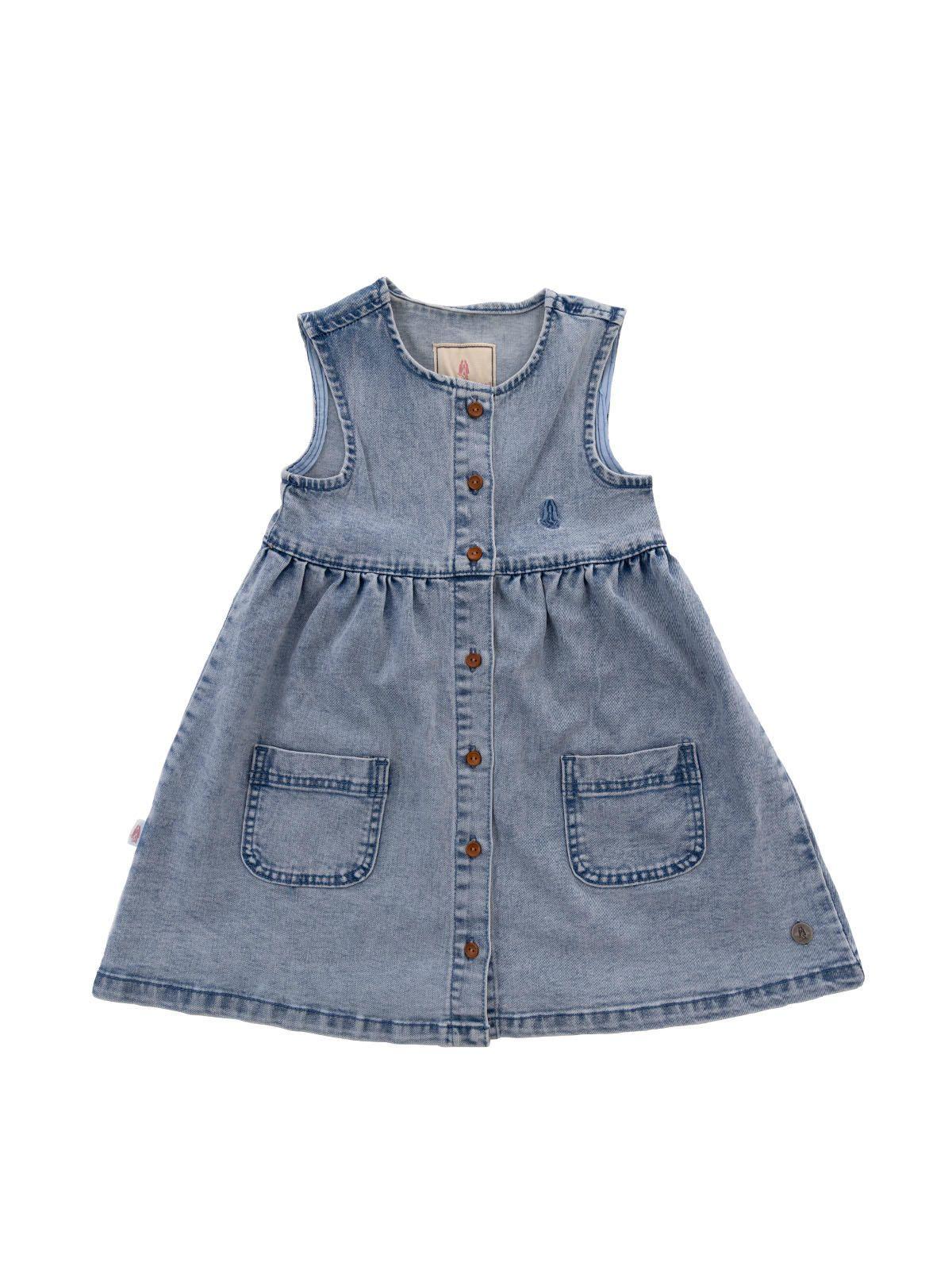 Vestido Niña Capri Denim-0