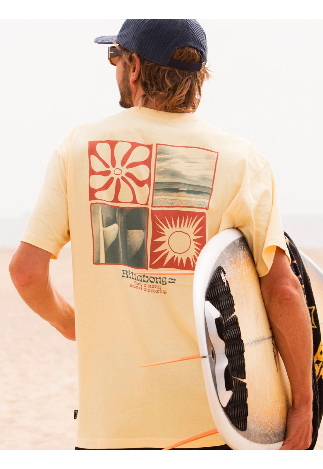 Polera Hombre Twin Fins Amarillo-1