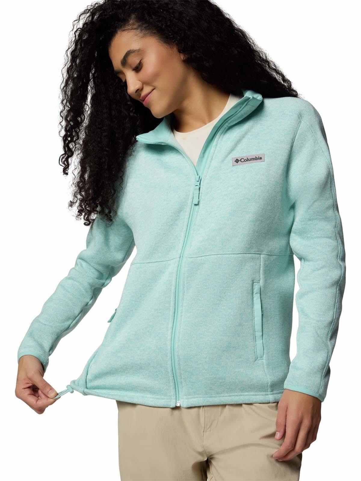 Polar Mujer Sweater Weather Full Zip Verde-4