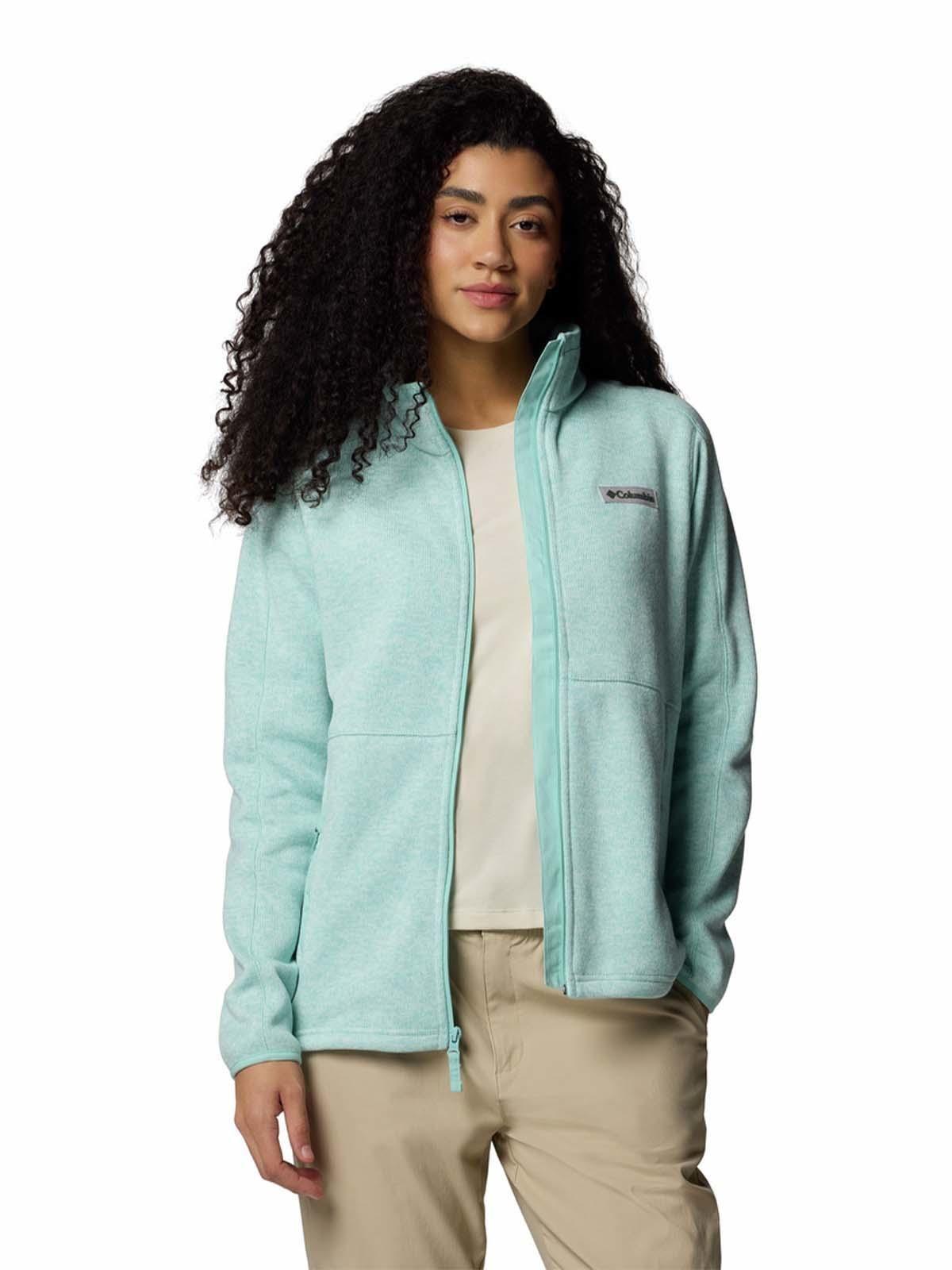 Polar Mujer Sweater Weather Full Zip Verde-5