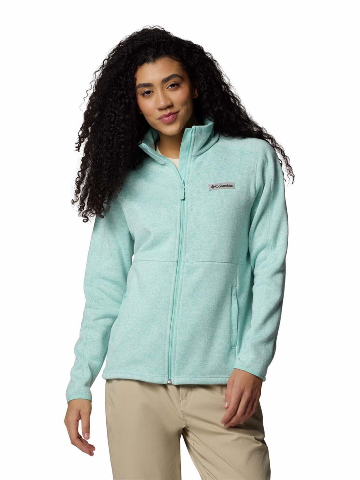 Polar Mujer Sweater Weather Full Zip Verde-0
