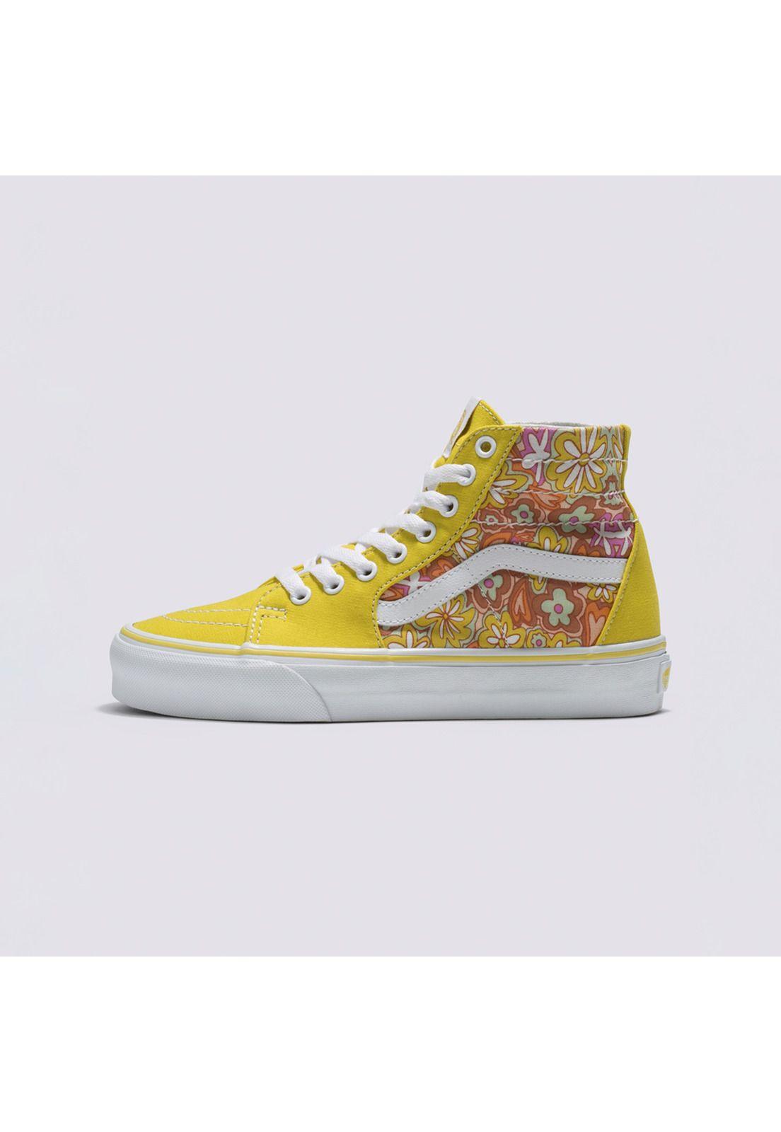 Zapatilla Caña Ua Sk8-Hi Tapered Amarillo Unisex-3