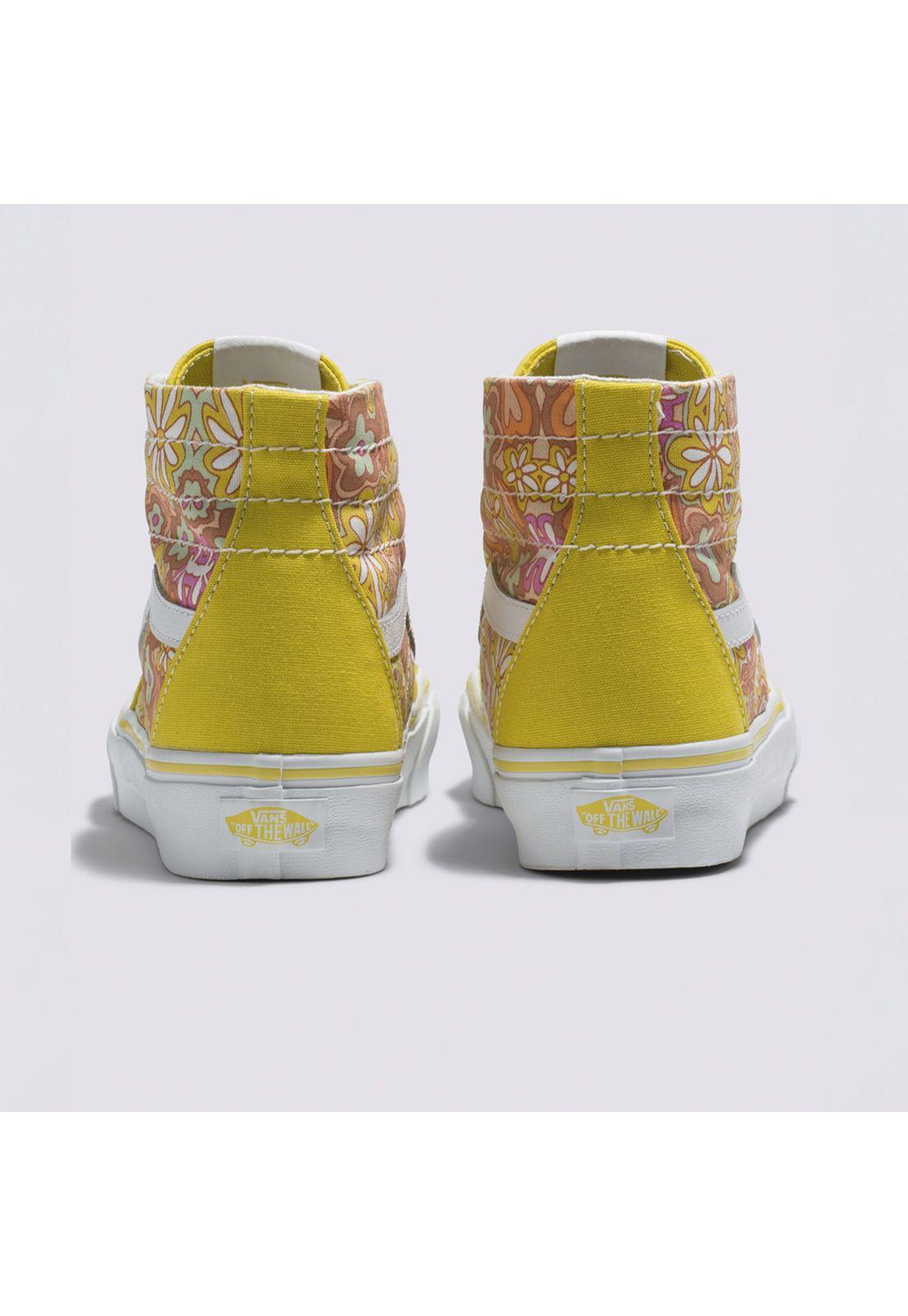 Zapatilla Caña Ua Sk8-Hi Tapered Amarillo Unisex-4