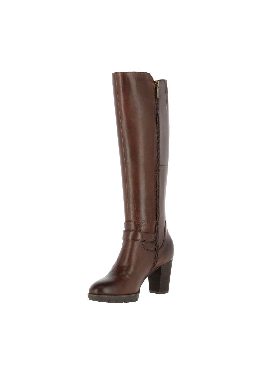 Bota Cuero Mujer Nina Café-1