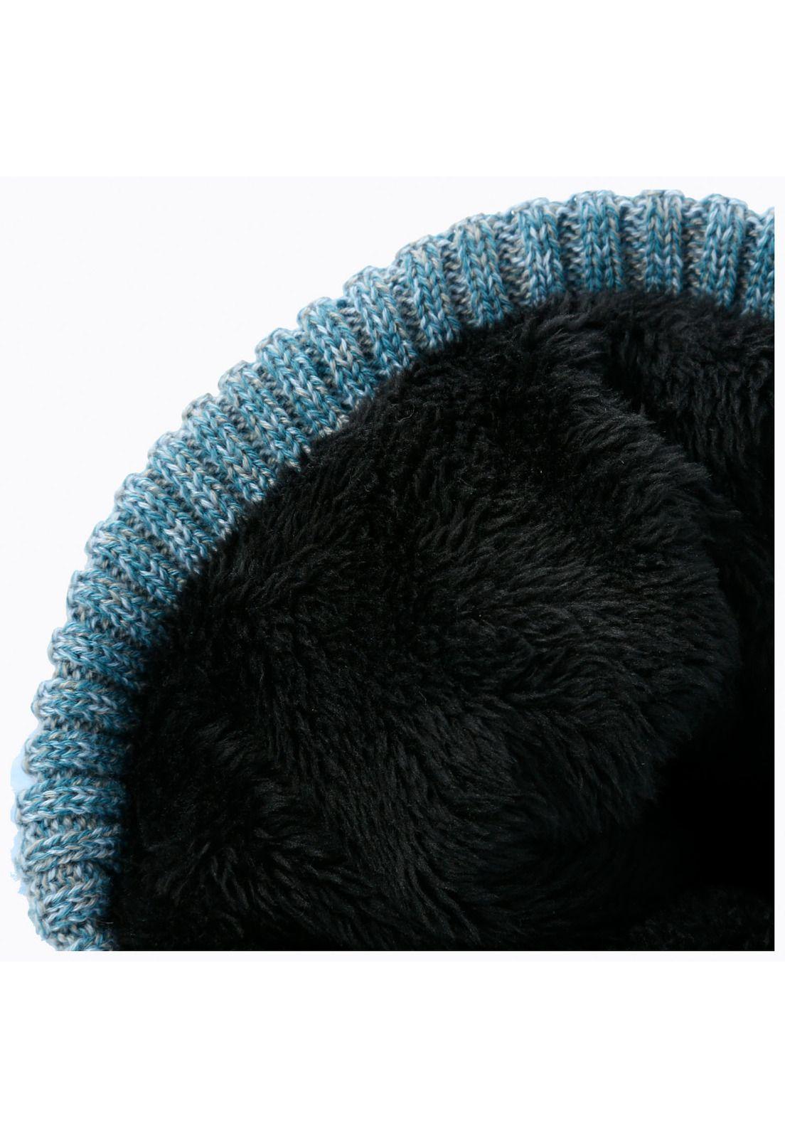 Gorro Unisex Shaggy Beanie Celeste-4
