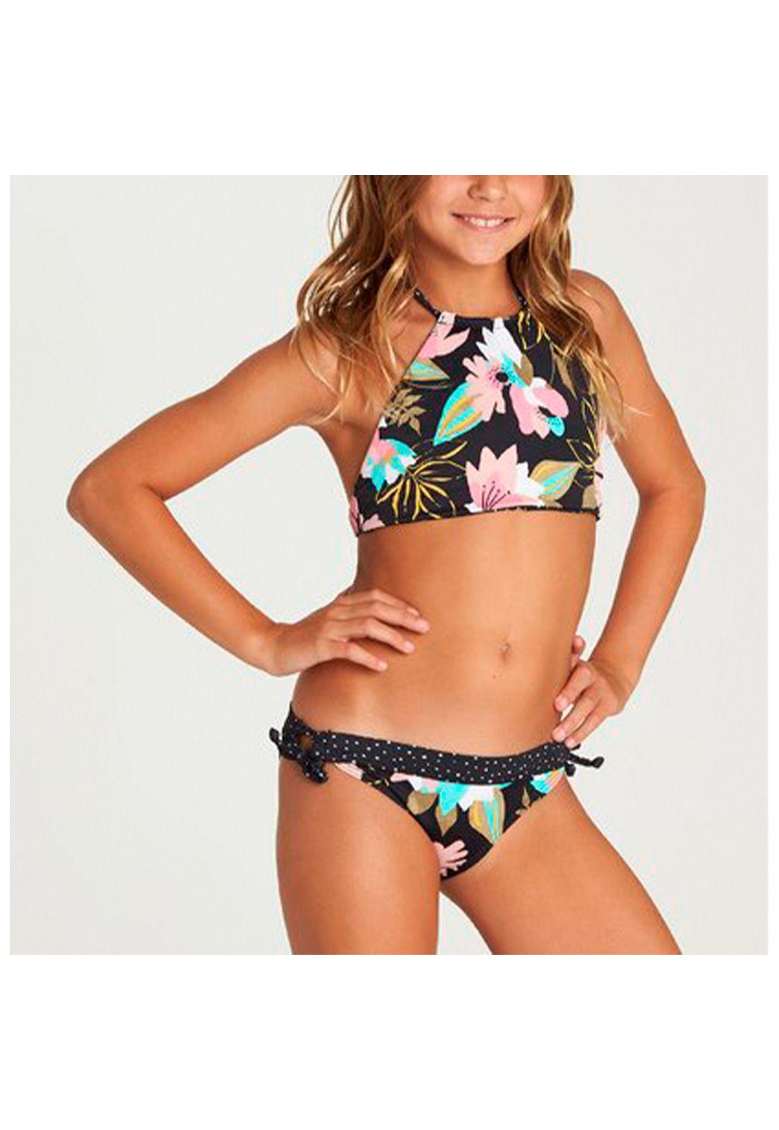 Bikini Entero Nina Night Bloom Hi Neck Multicolor Billabong-0