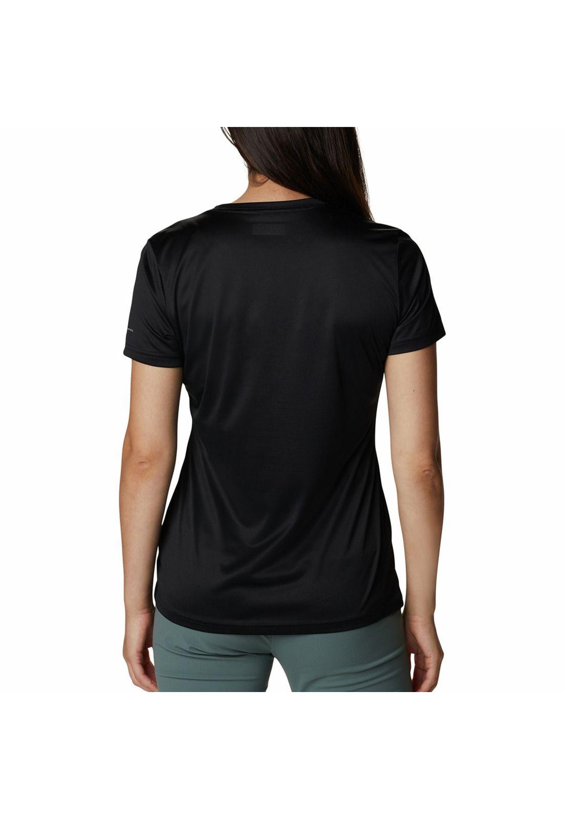 Polera Polo Mujer Columbia Hike Ss Negro-3