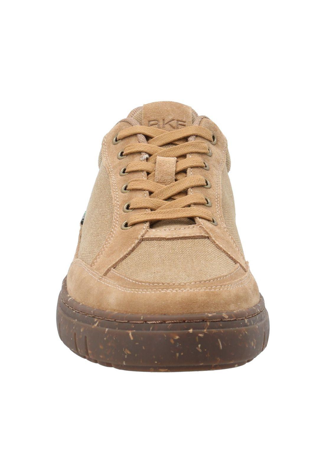 Zapatilla Cuero Hombre Tokio Café-3