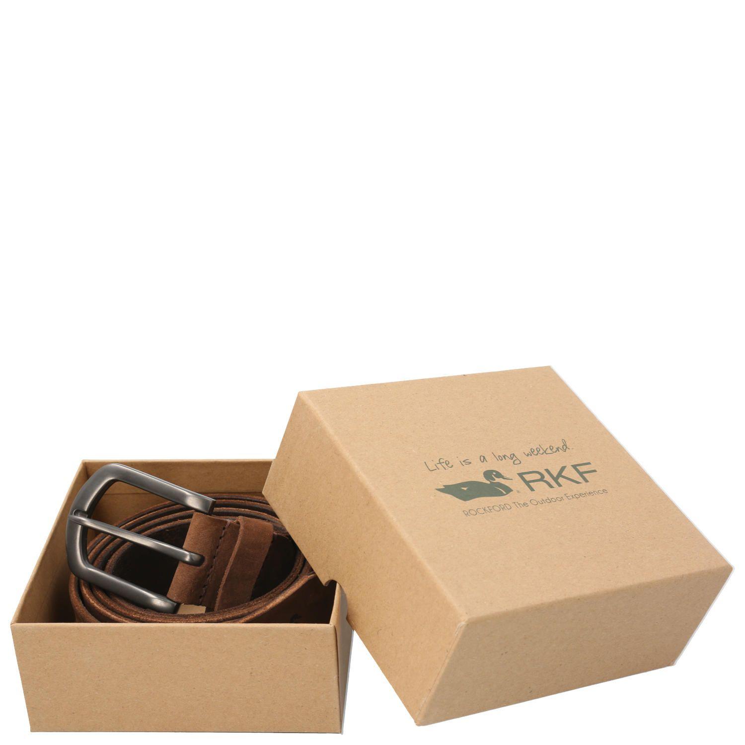 Cinturón Cuero Hombre RF Skylark Café-3