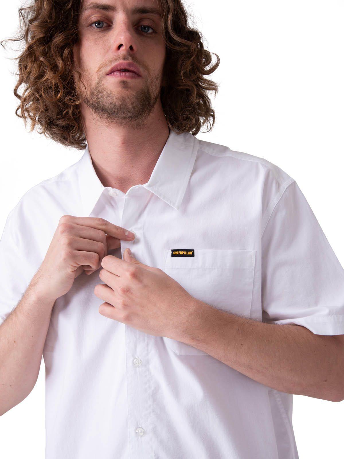Camisa Manga Corta Poplin S/S Shirt Ii Hombre Blanco-3