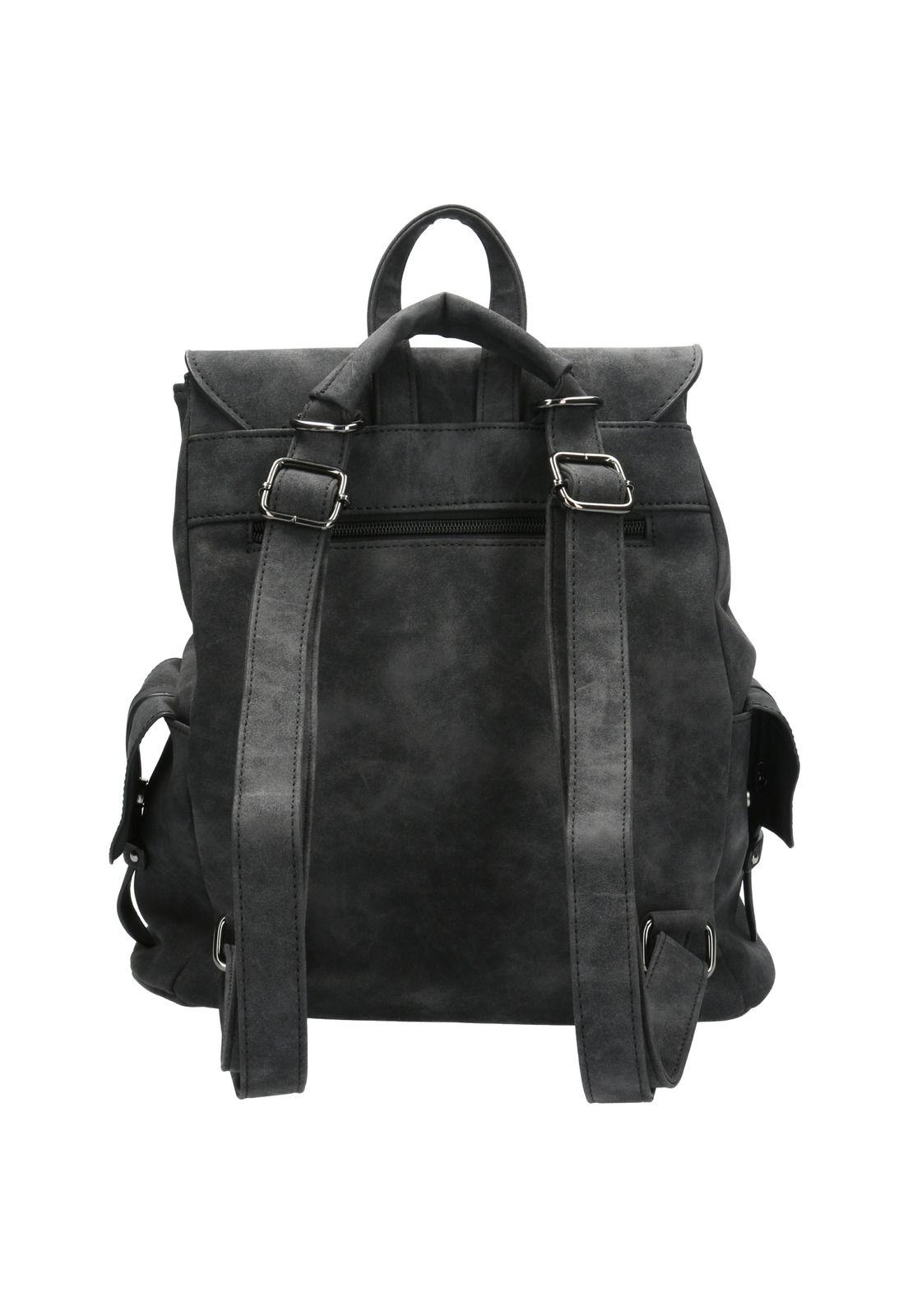 Mochila Convertible Mujer Rex Bacgbag Negro-1