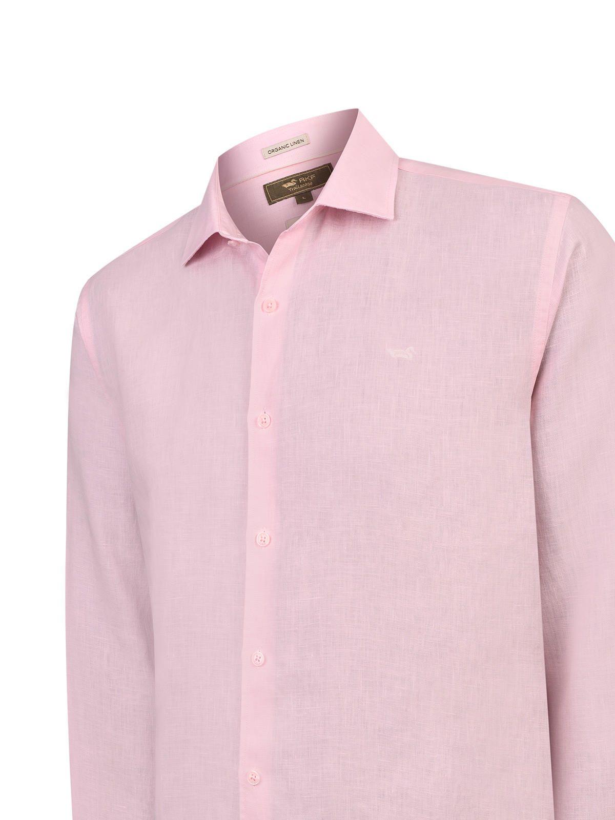 Camisa Lino Orgánico Hombre Linenit Rosado-3