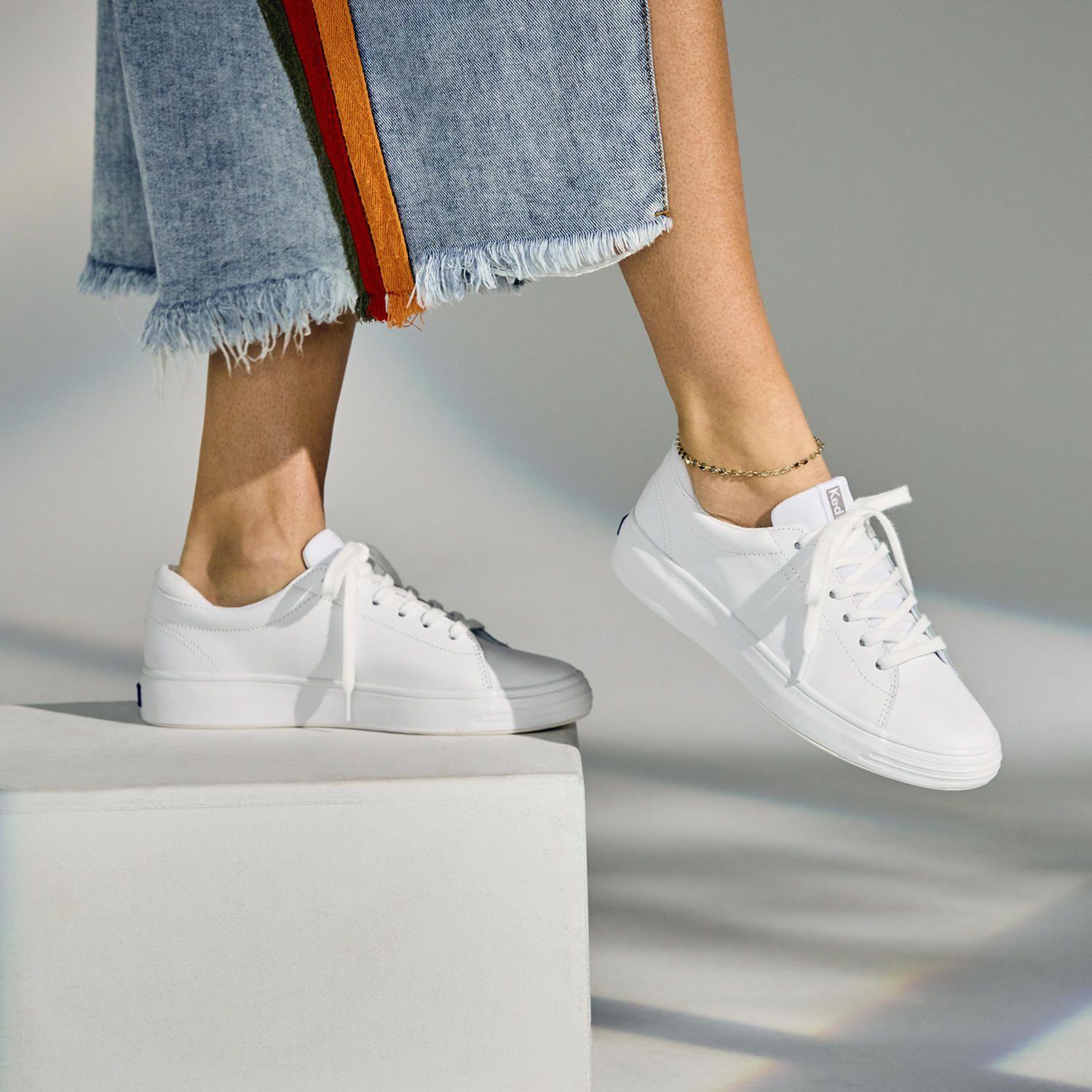 Zapatilla Cuero Mujer Alley Blanco-1